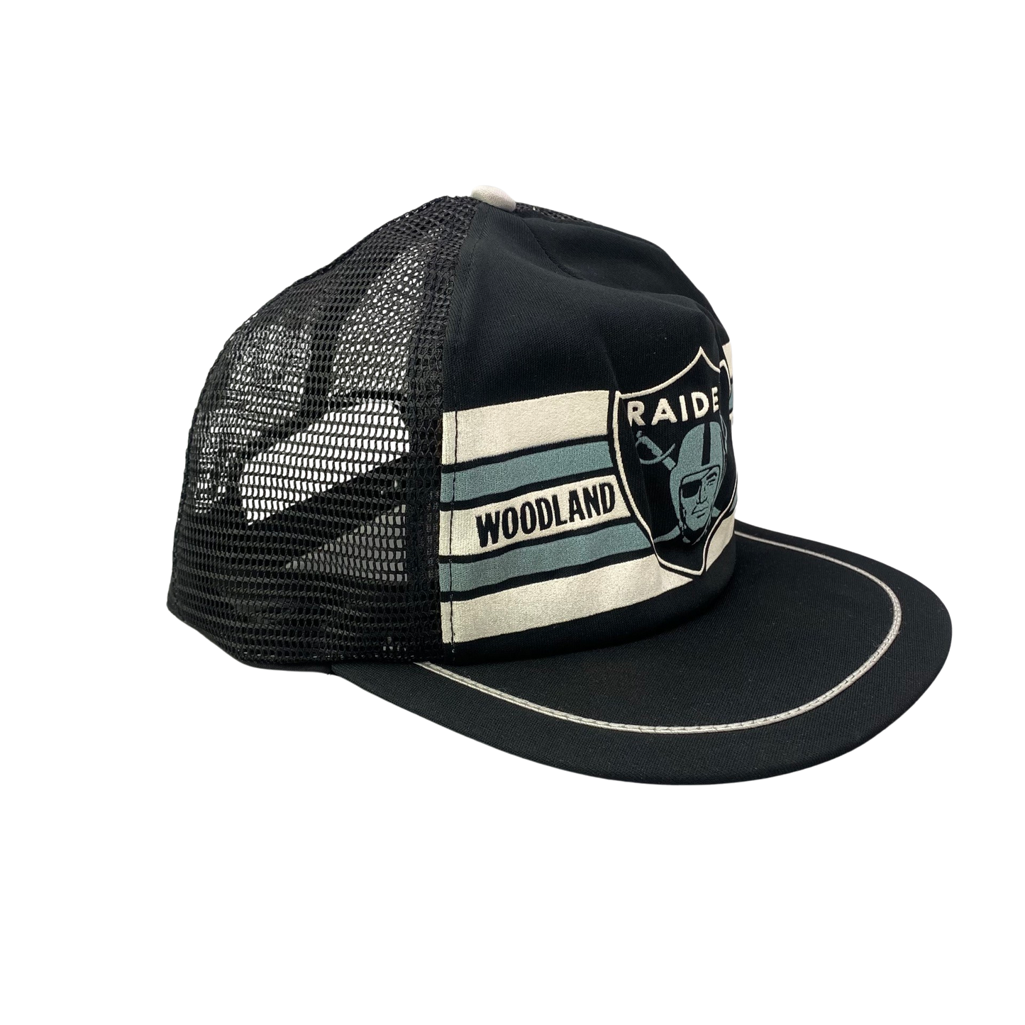 Vintage 80s Los Angeles (LA) Oakland Raiders - Woodland Hills Hat