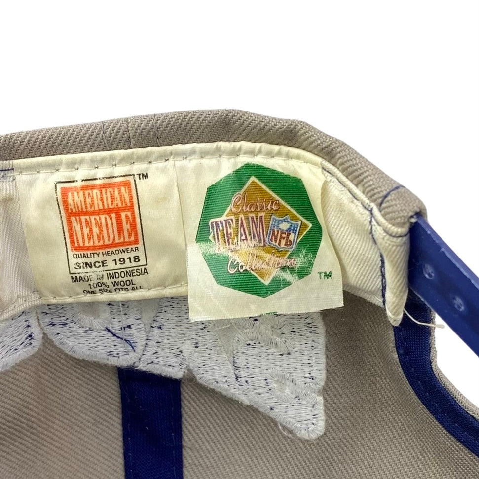 Vintage 90s Dallas Cowboys Football Wave Script Snapback Hat
