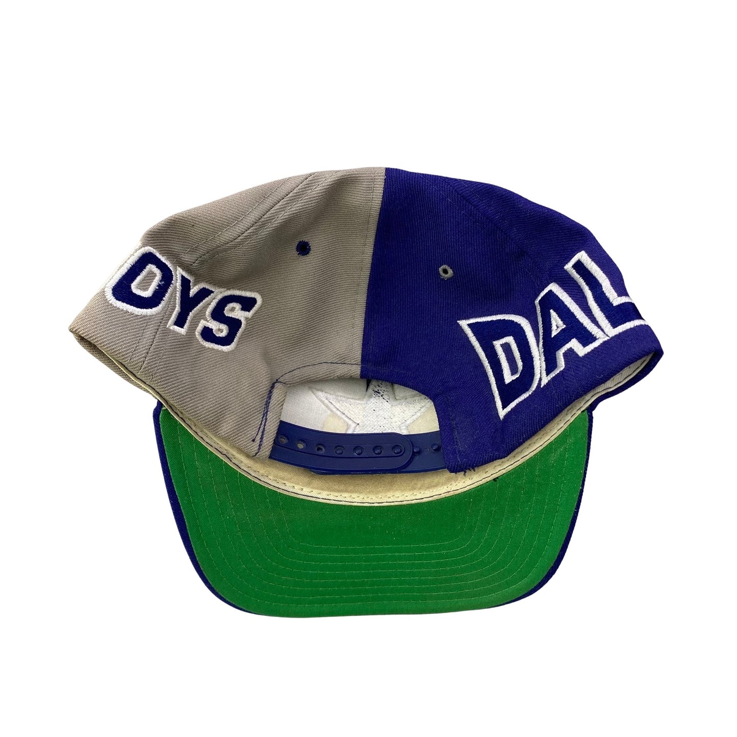 Vintage 90s Dallas Cowboys Football Wave Script Snapback Hat