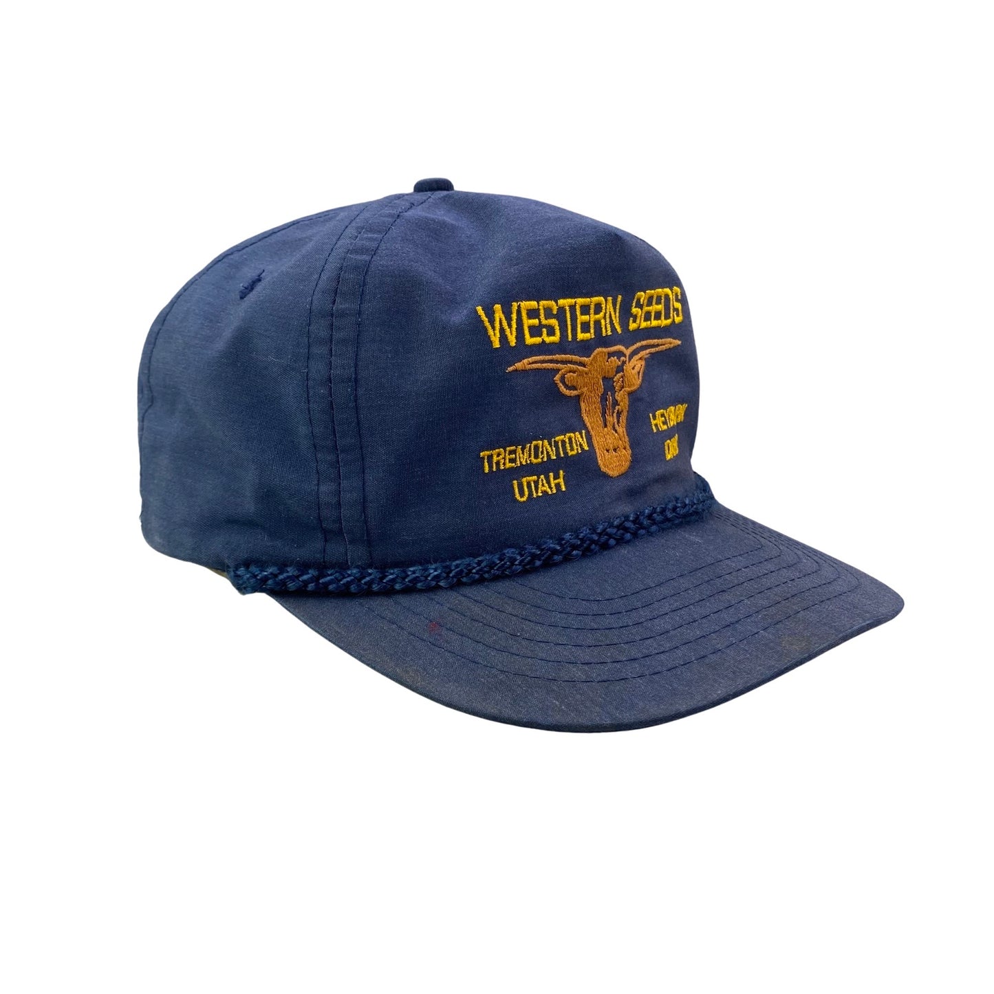 Vintage 90s Western Seeds - Tremonton, Utah / Heyburn, Idaho Rope Hat
