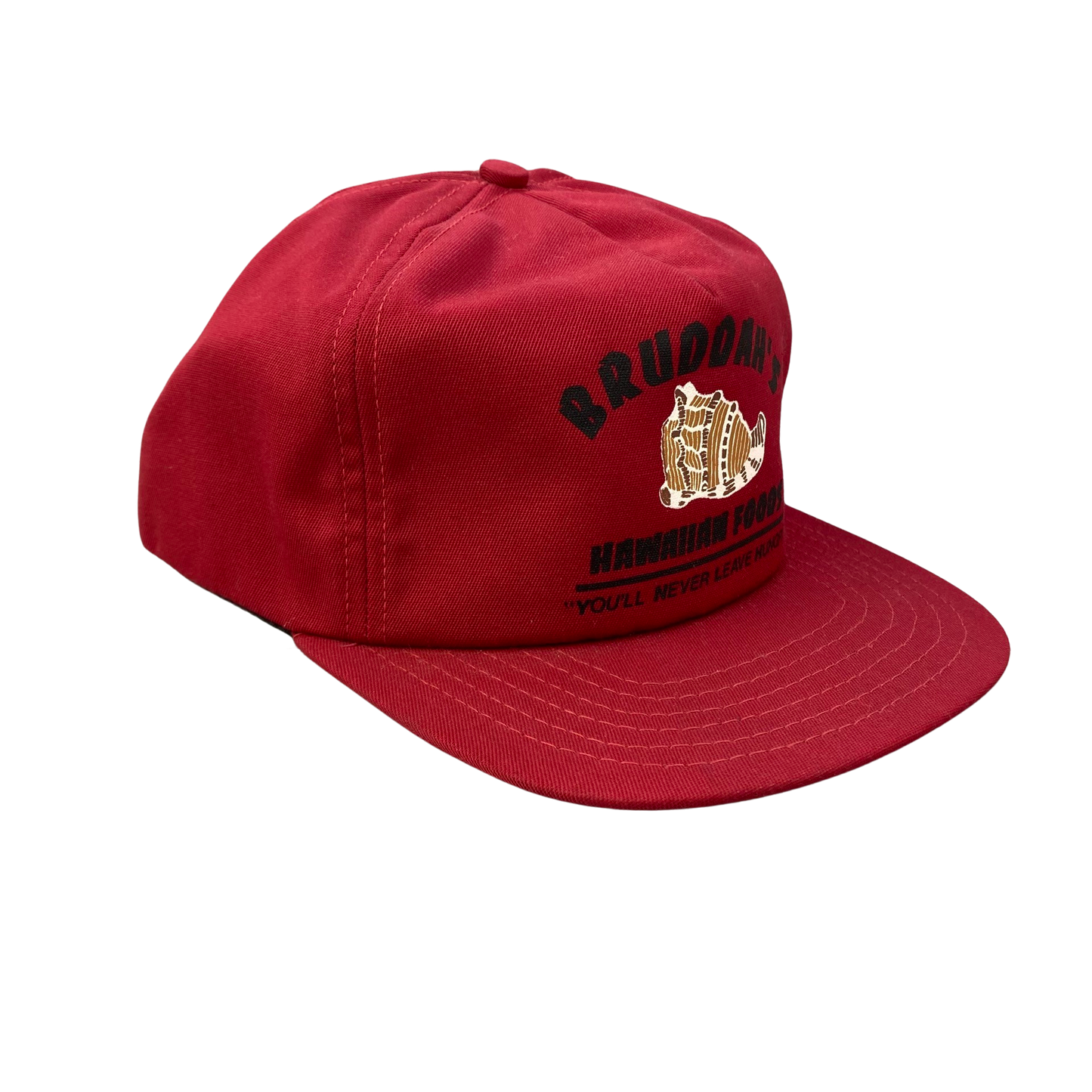 Vintage 90s Bruddah’s Hawaiian Foods - Hawaii Restaurant Hat