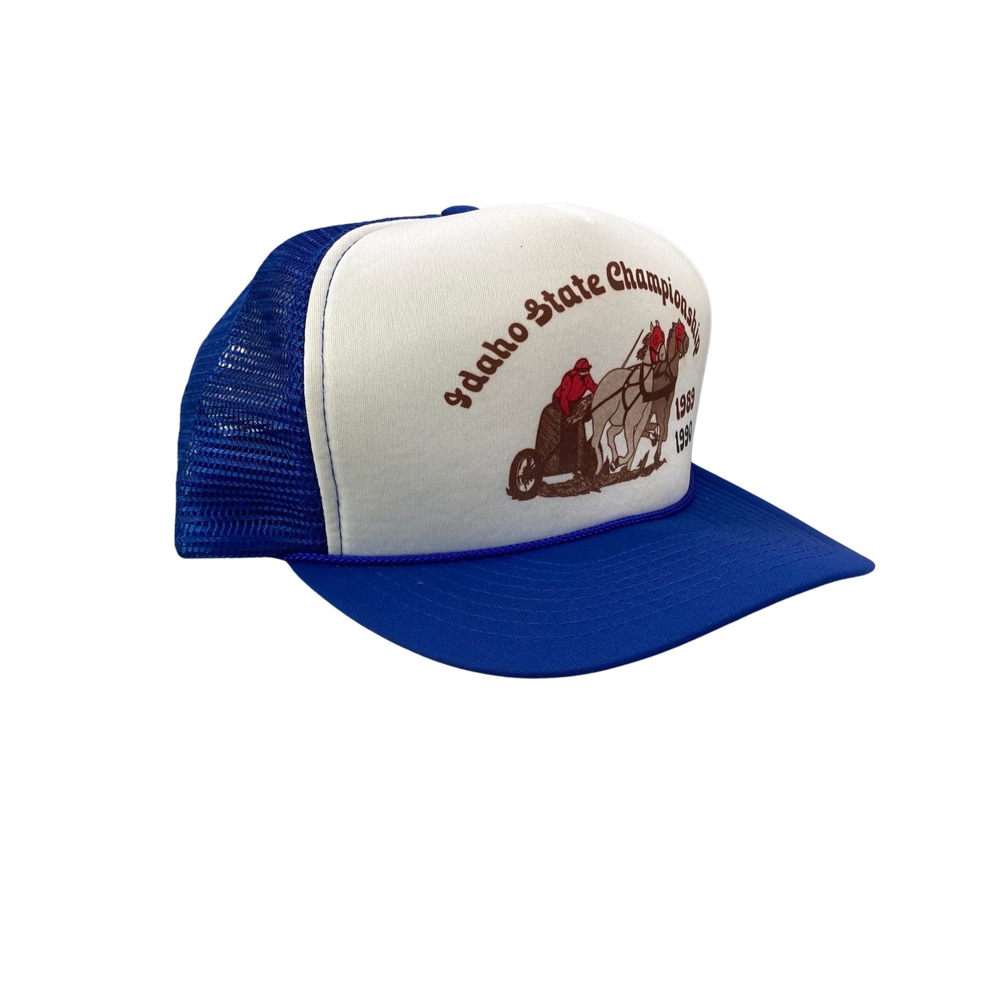 Vintage 80s 90s Idaho State Championships x Chariot Horse Racing Trucker Hat