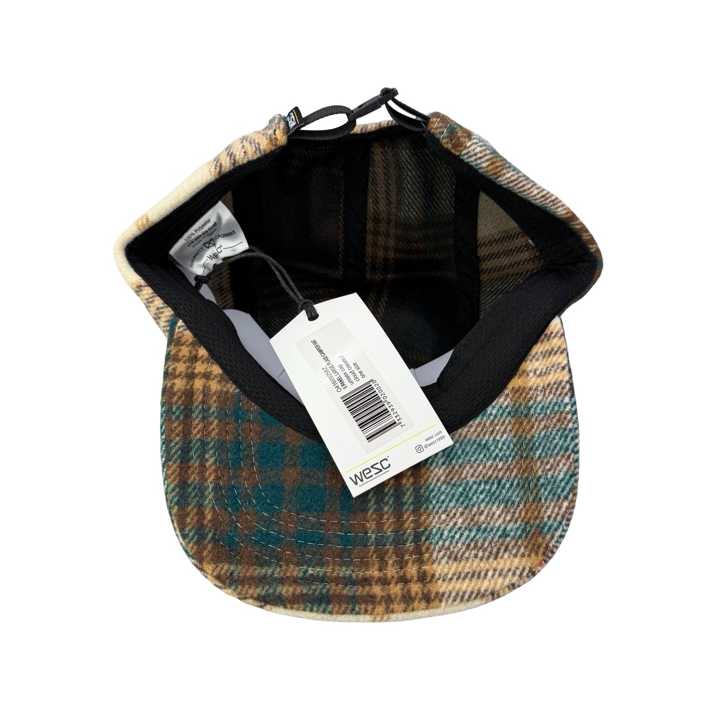 WESC We Are the Superlative Conspiracy 5 panel camper tweed Swedish hat