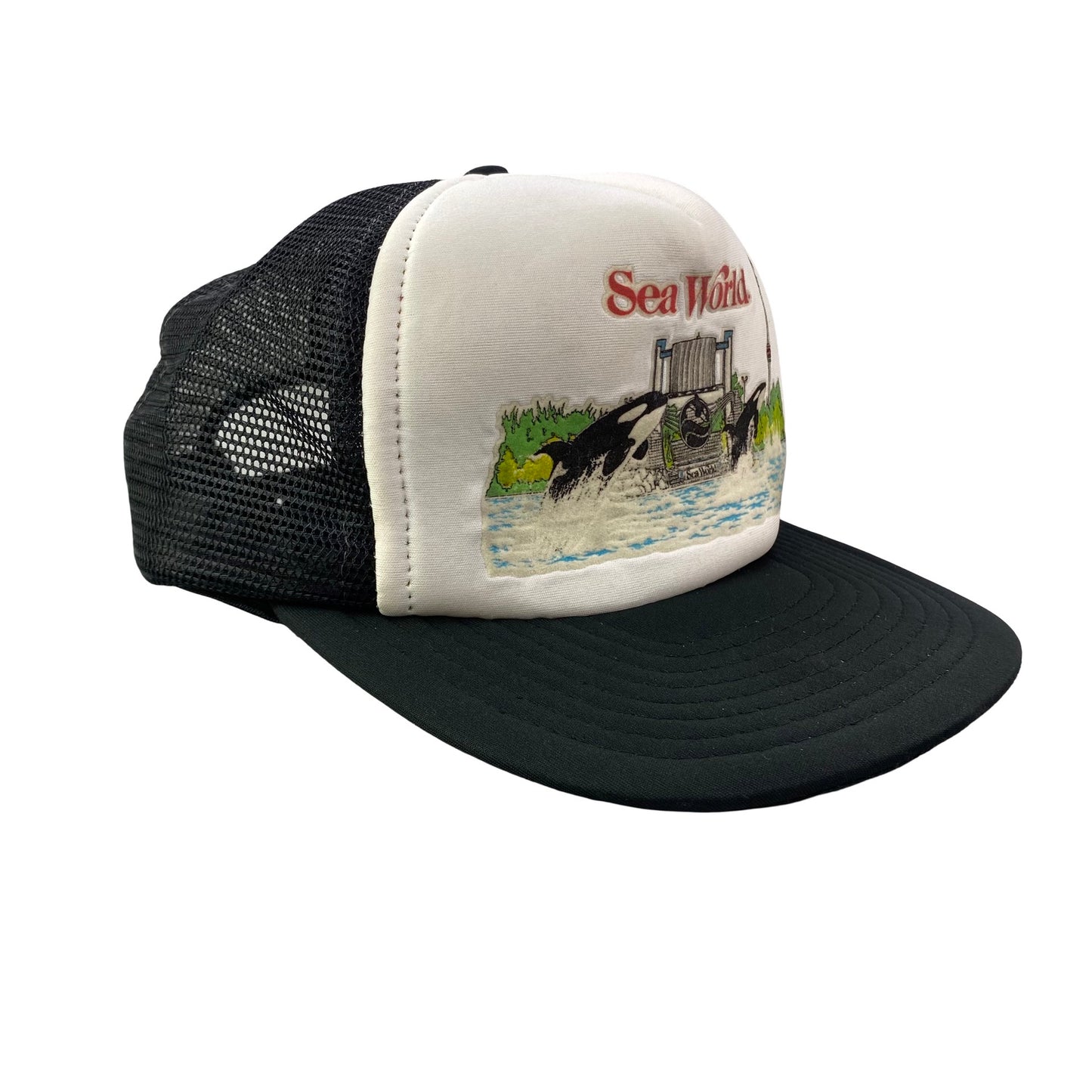 Vintage 80s 1987 Sea World Trucker Hat