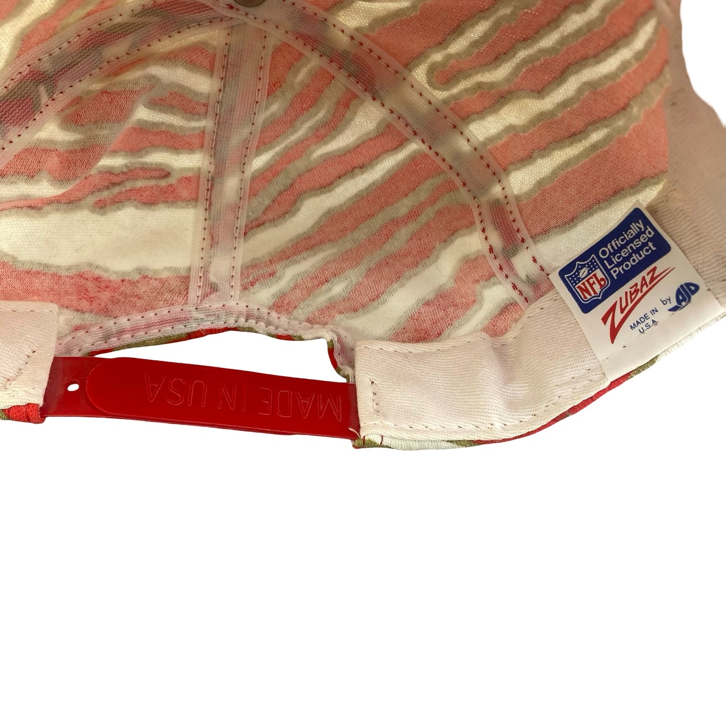 Vintage San Francisco 49ers Zubaz Zebra Stripes Hat