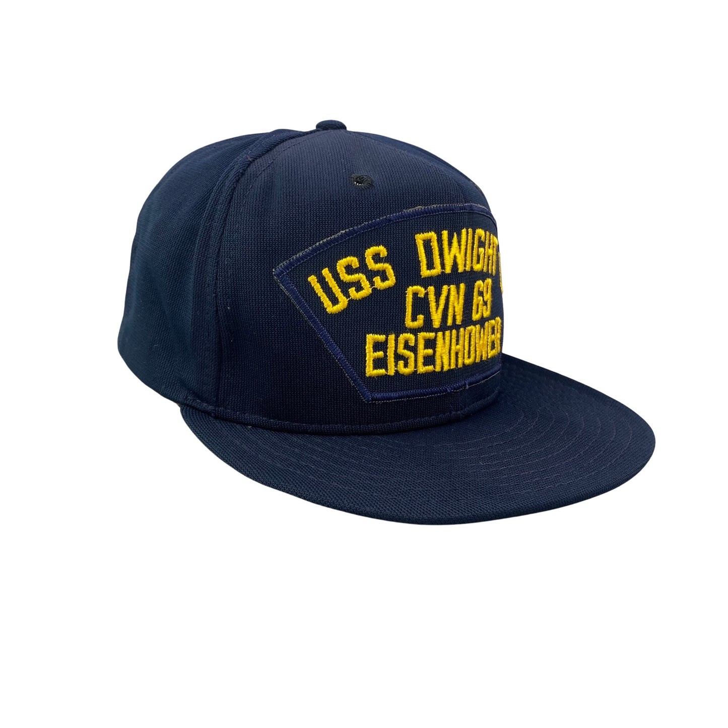 Vintage 80s 90s USS Dwight D. Eisenhower CVN-69 Naval Ship - Military Navy Hat