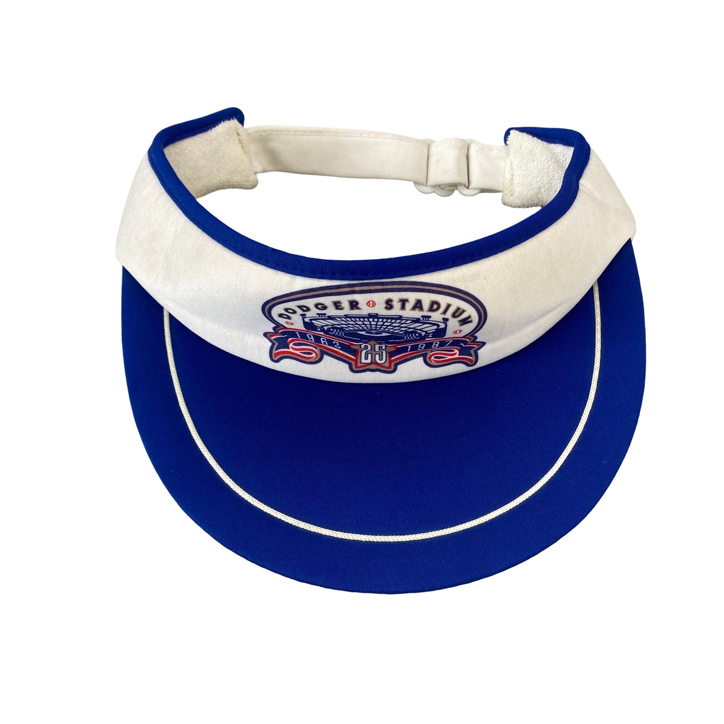Vintage 80s LA Dodgers x Dodger Stadium 25th Anniversary Visor Hat