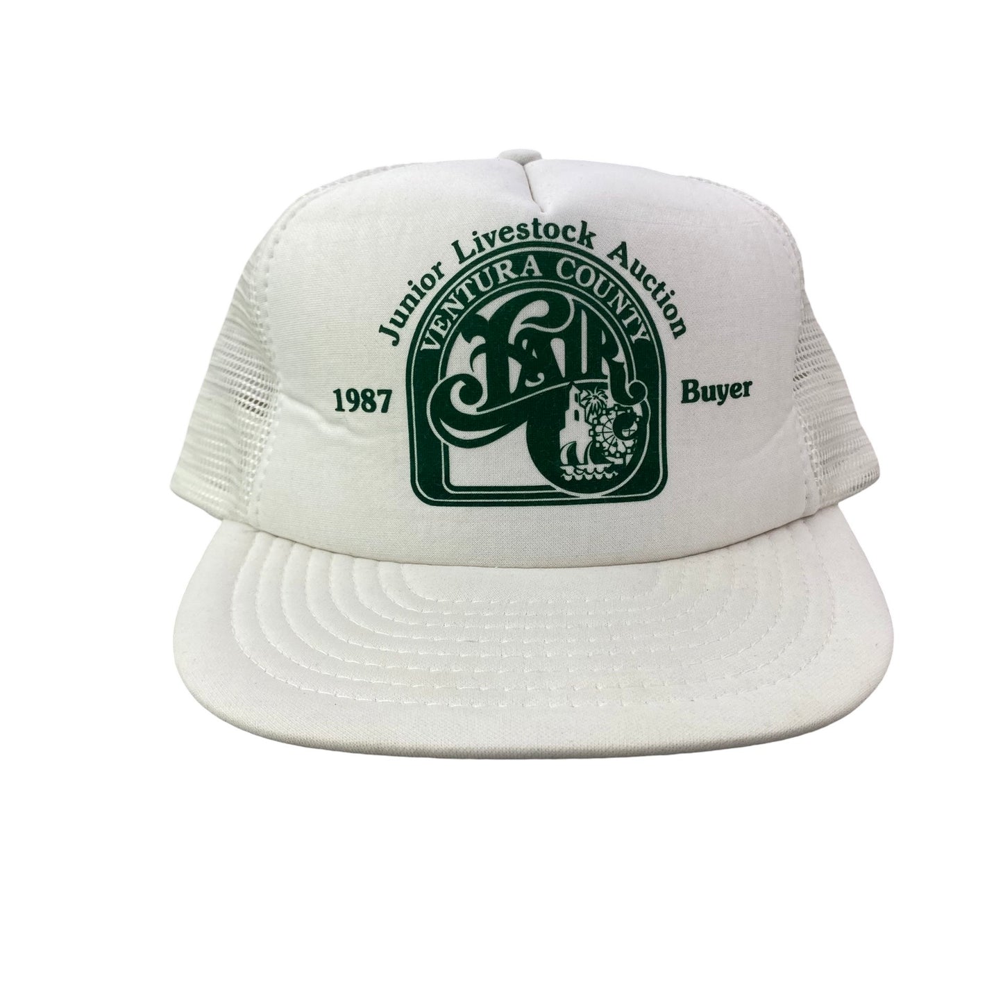 Vintage 80s Trucker Hat - Junior Livestock Auction / Ventura County Fair California