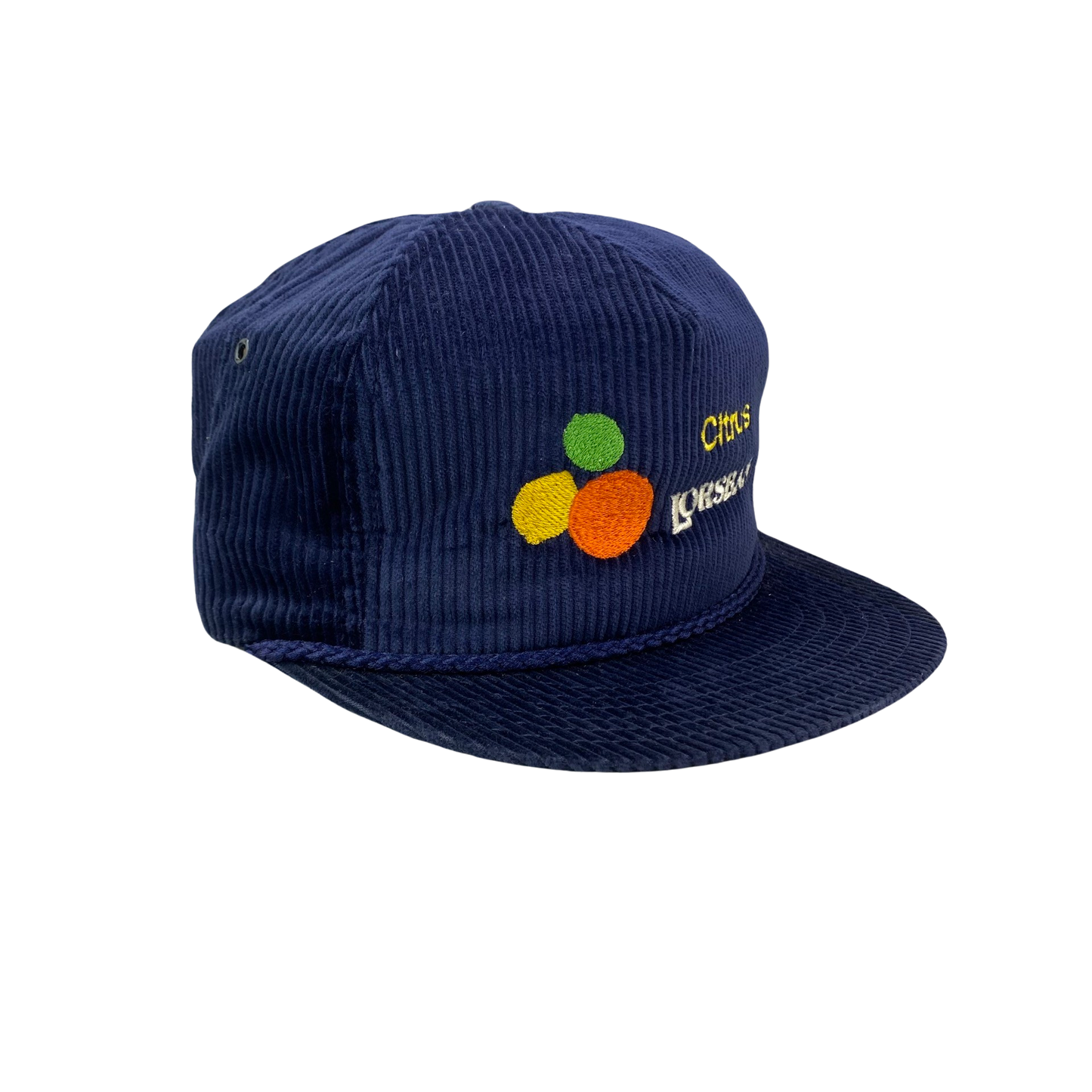 Vintage 80s 90s Citrus Lorsban Corduroy Hat - B