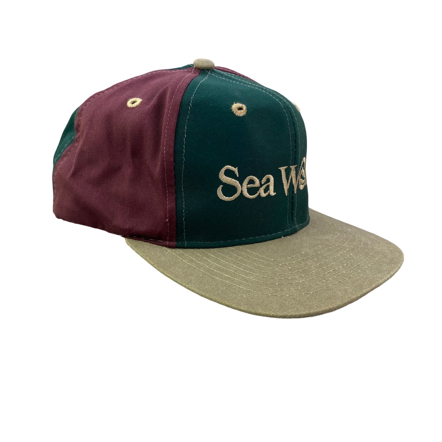 Vintage 90s Sea World Color Block Hat