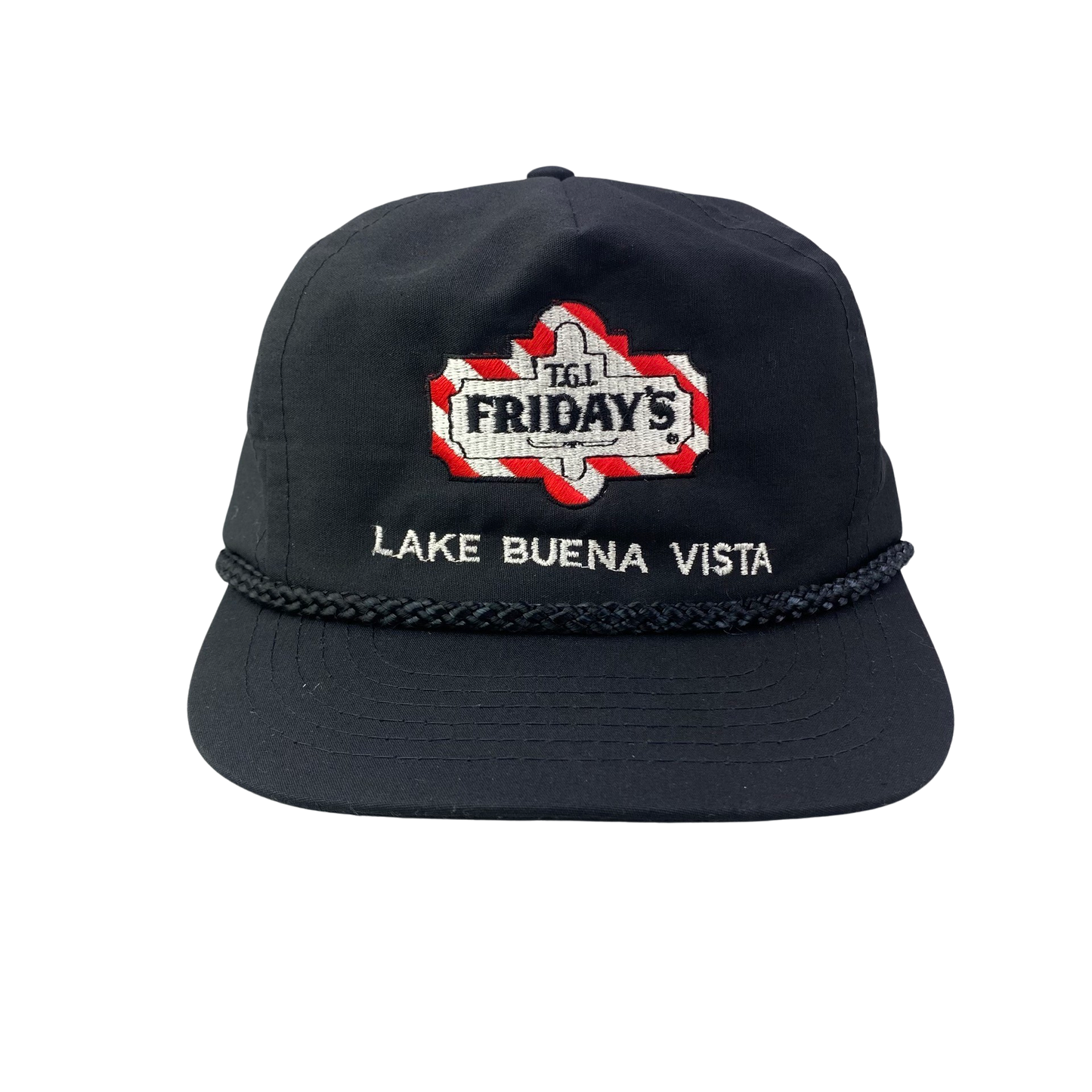 Vintage 90s Cord Rope Hat - TGI Friday’s - Lake Buena Vista, Florida