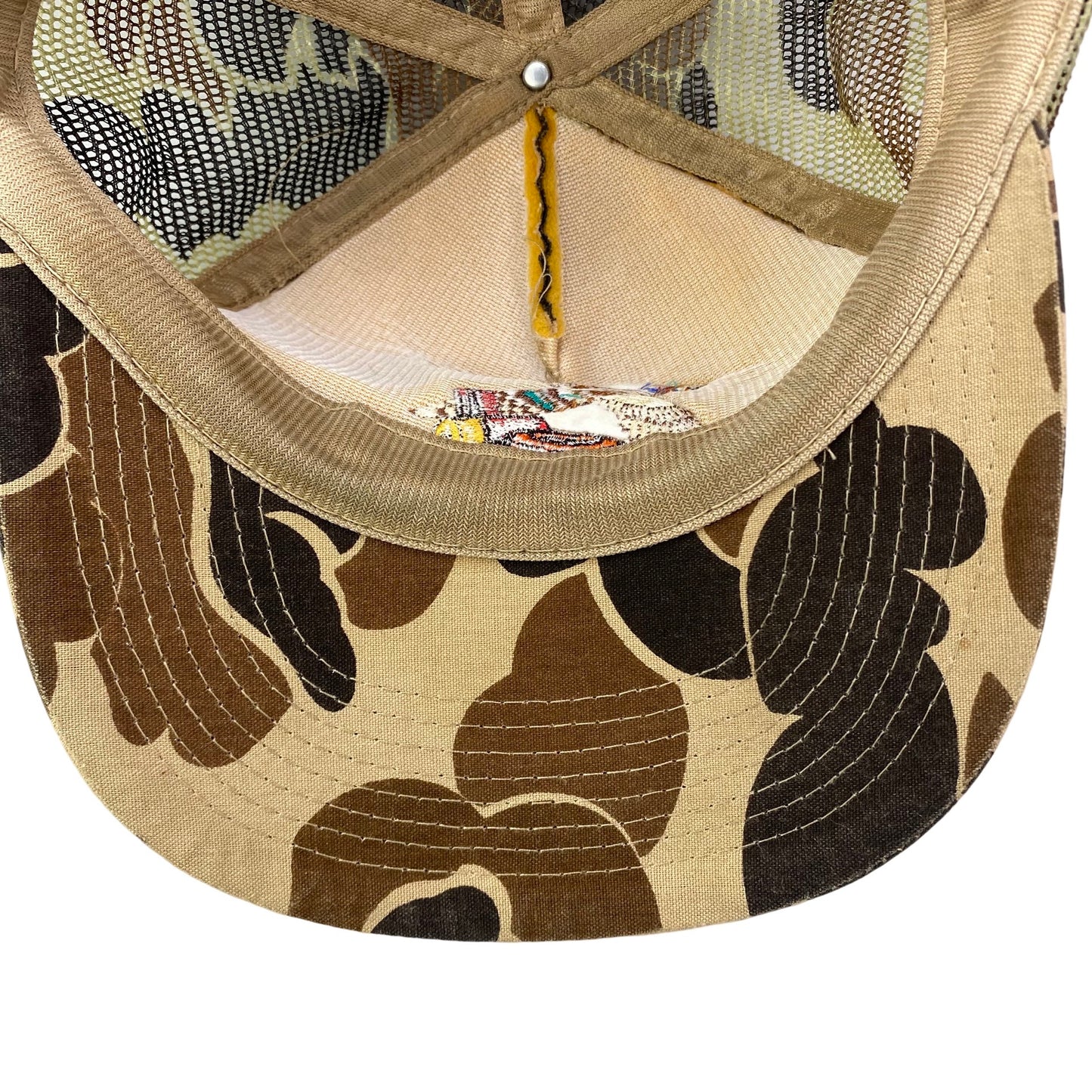 Vintage Mike Raahauge Shooting Enterprises x Eastvale California Hunting Camo Trucker Hat