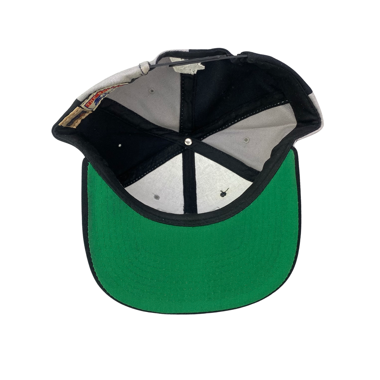 Vintage 90s LA Los Angeles Raiders Snapback Wool Hat - Silver and Black