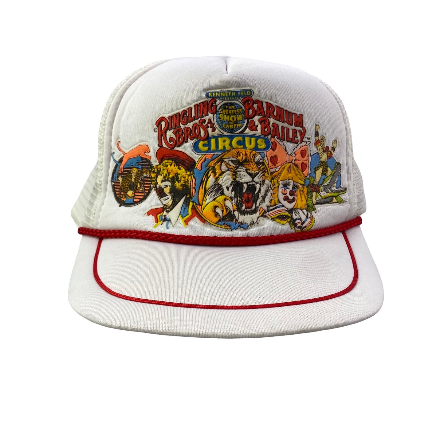 Vintage 90s Ringling Bros. and Barnum & Bailey Circus Trucker Rope Hat