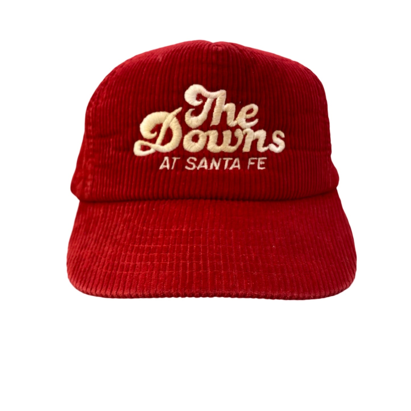 Vintage 90s The Downs at Santa Fe New Mexico Horse Racing Corduroy Hat