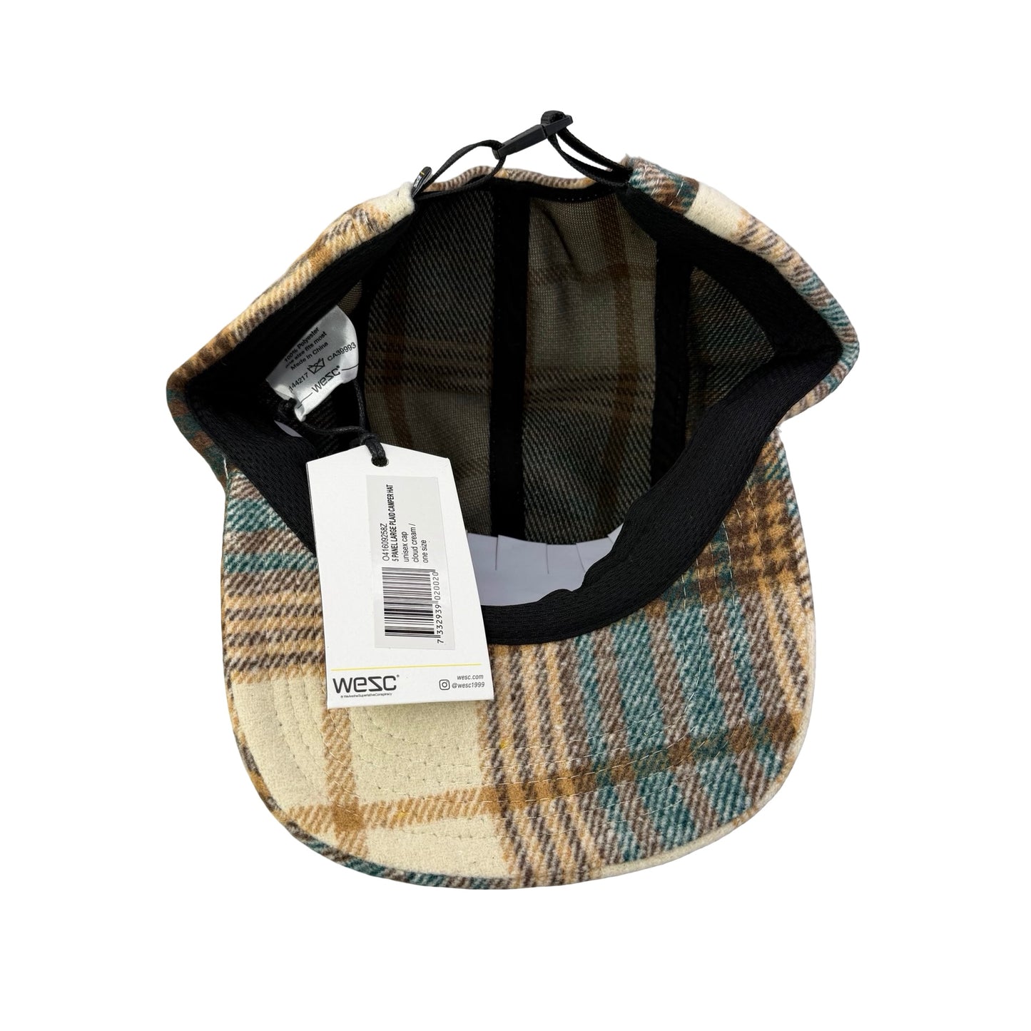 WESC We Are the Superlative Conspiracy 5 panel camper tweed Swedish hat