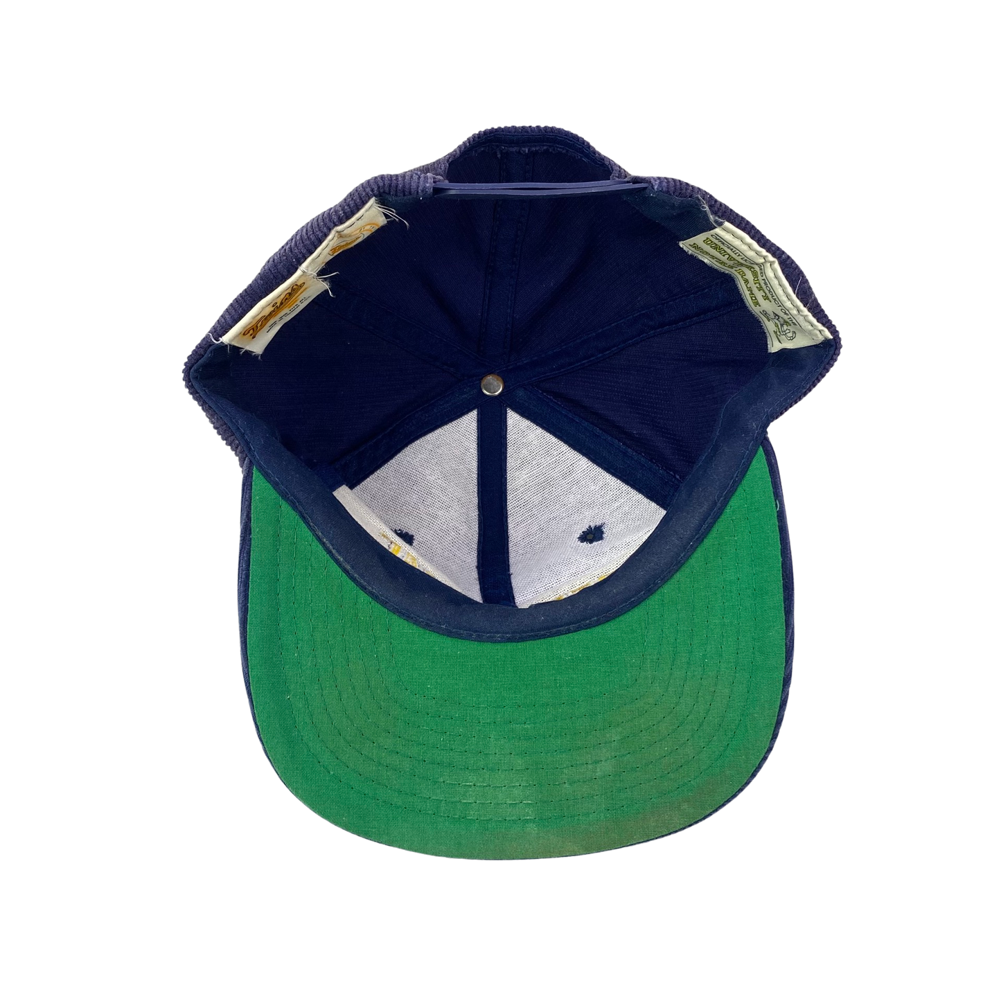 Vintage 80s Notre Dame Fighting Irish College Corduroy Hat