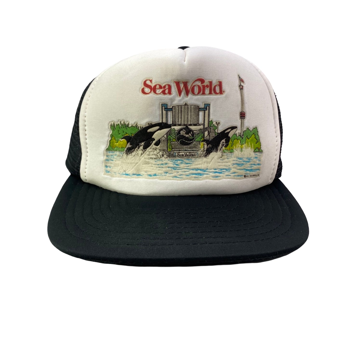 Vintage 80s 1987 Sea World Trucker Hat
