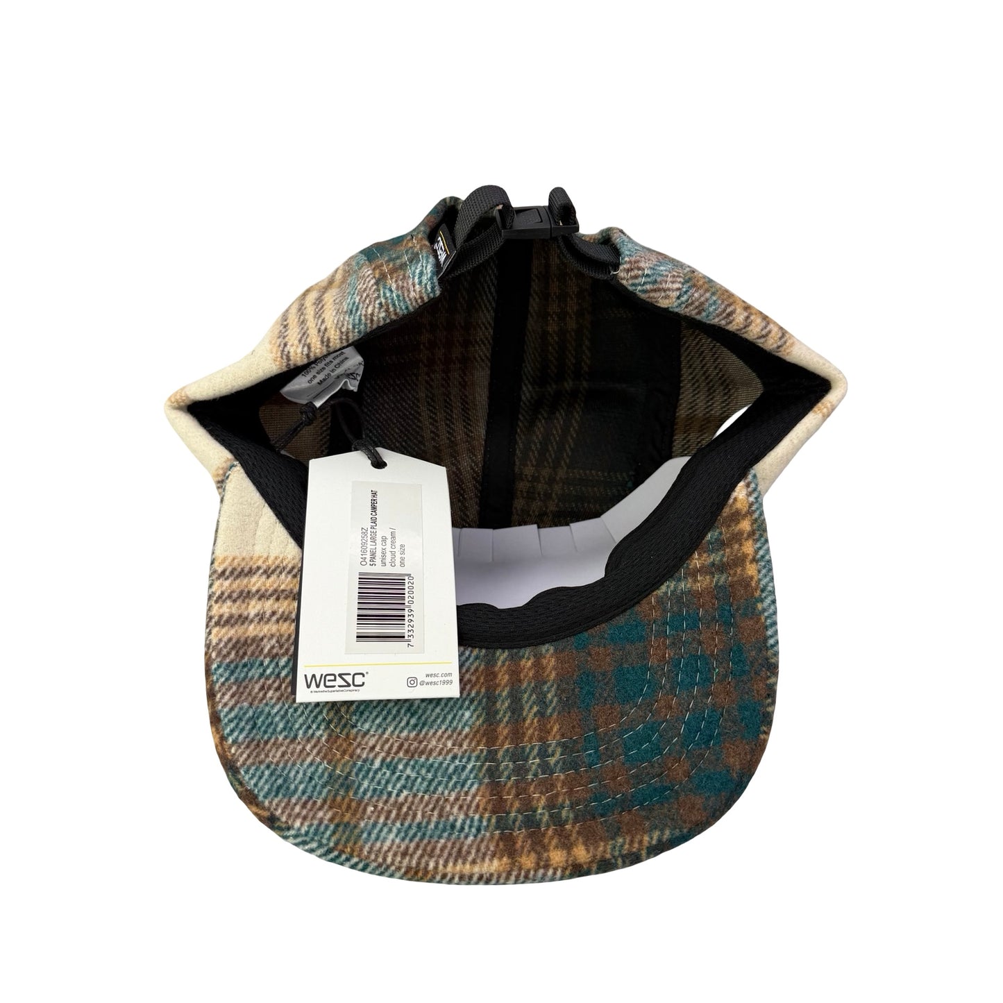 WESC We Are the Superlative Conspiracy 5 panel camper tweed Swedish hat