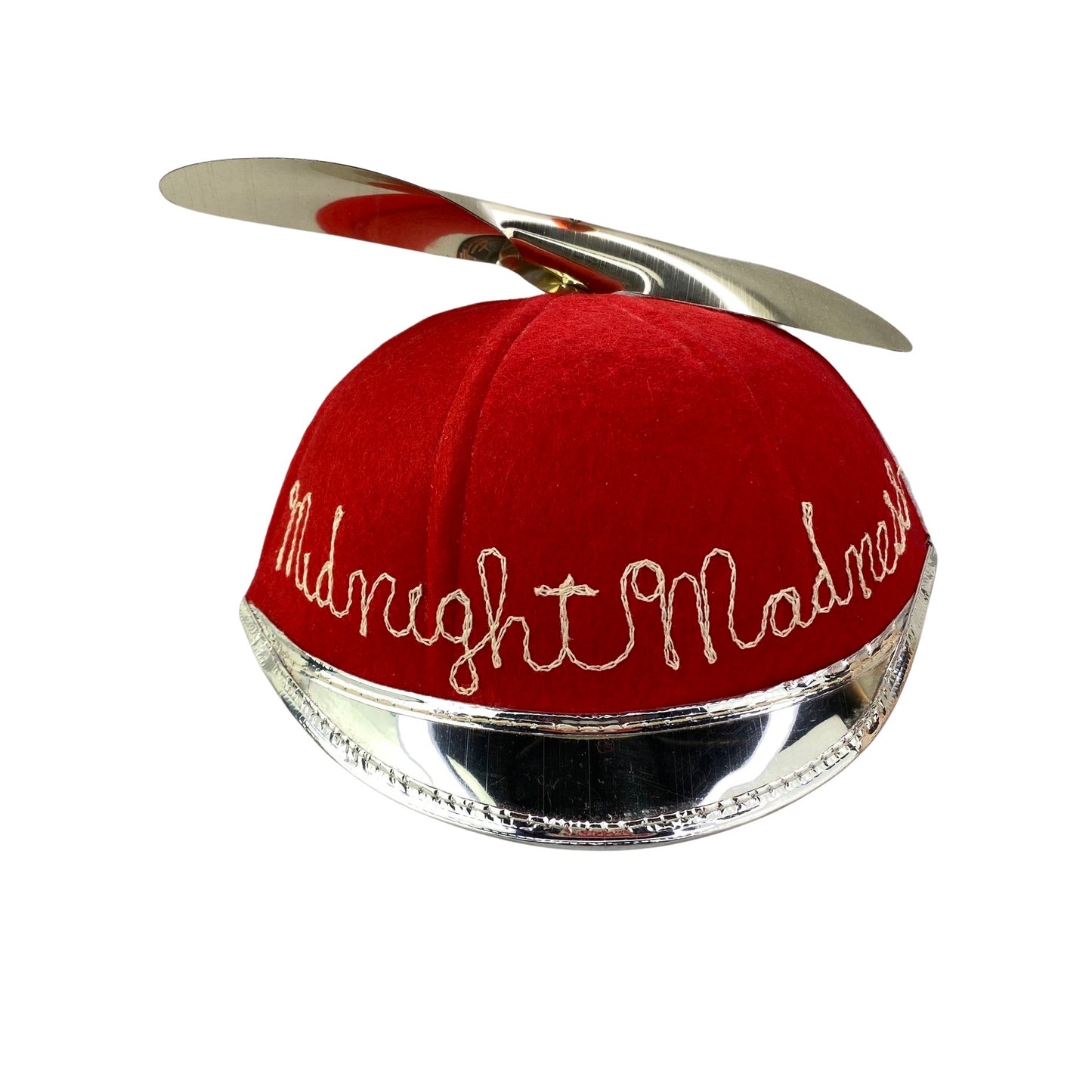 Vintage 80s Midnight Madness Movie Propeller Youth Hat - C
