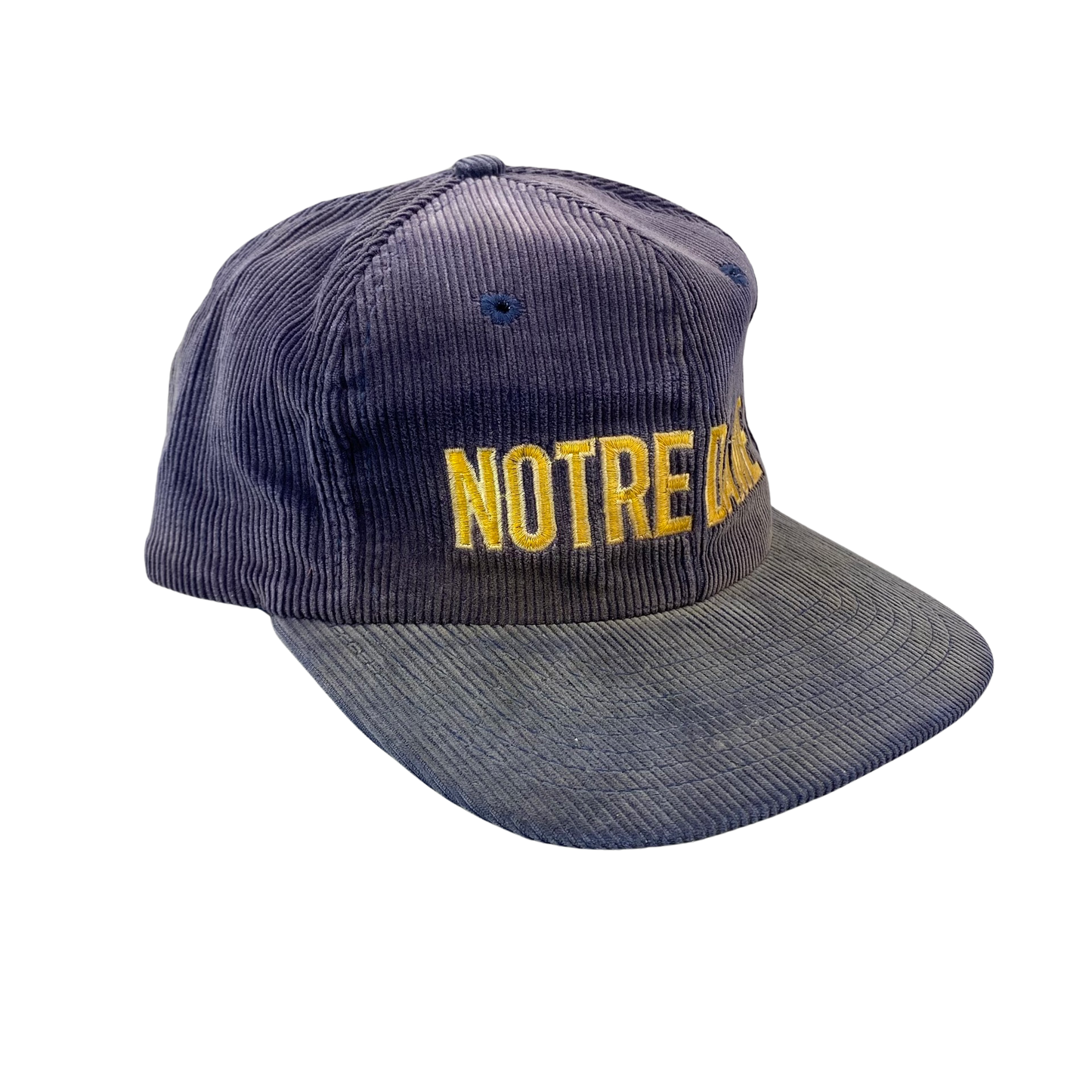 Vintage 80s Notre Dame Fighting Irish College Corduroy Hat
