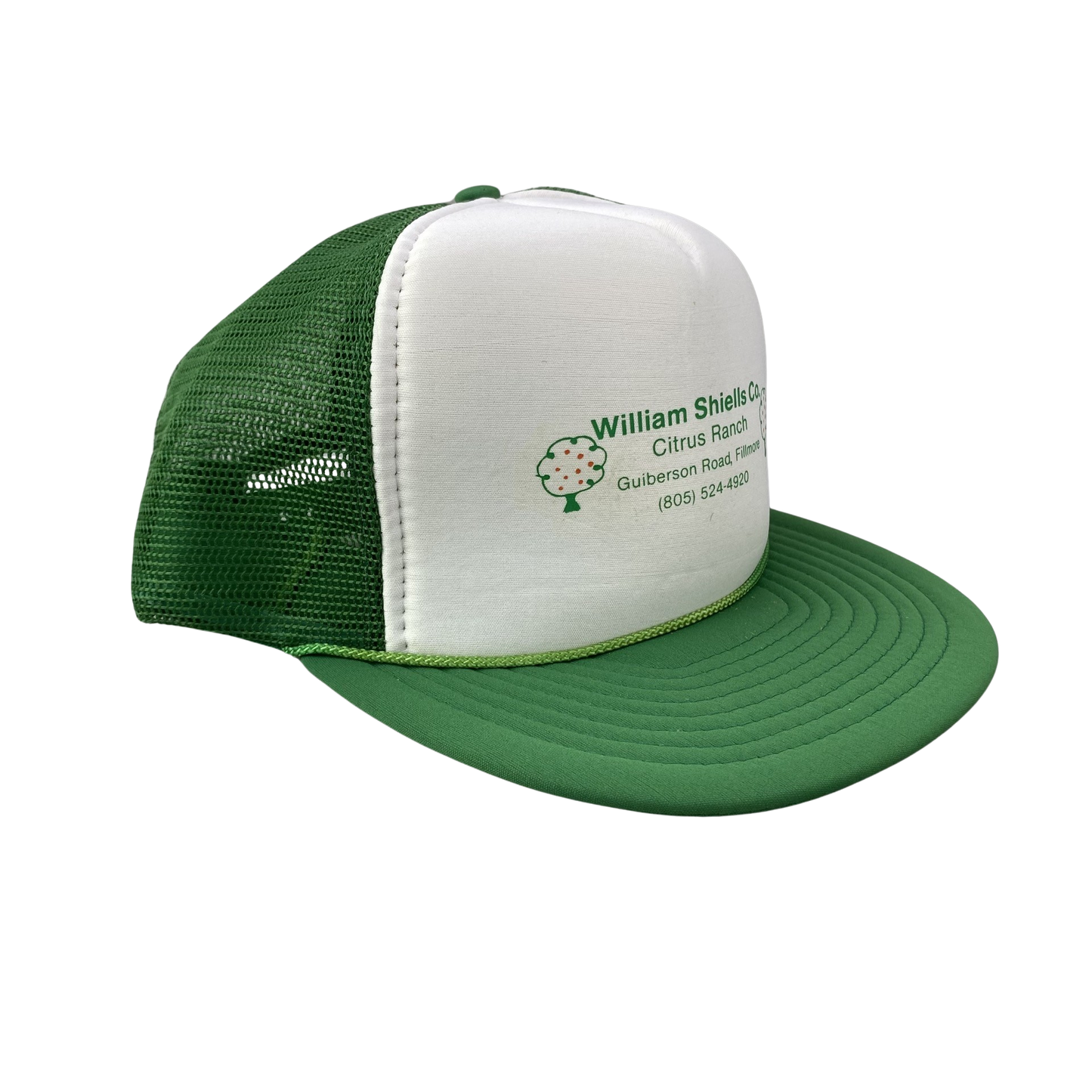 Vintage Agricultural AG Farm Trucker Hat - William Shiells Company / Citrus Ranch / Fillmore, California