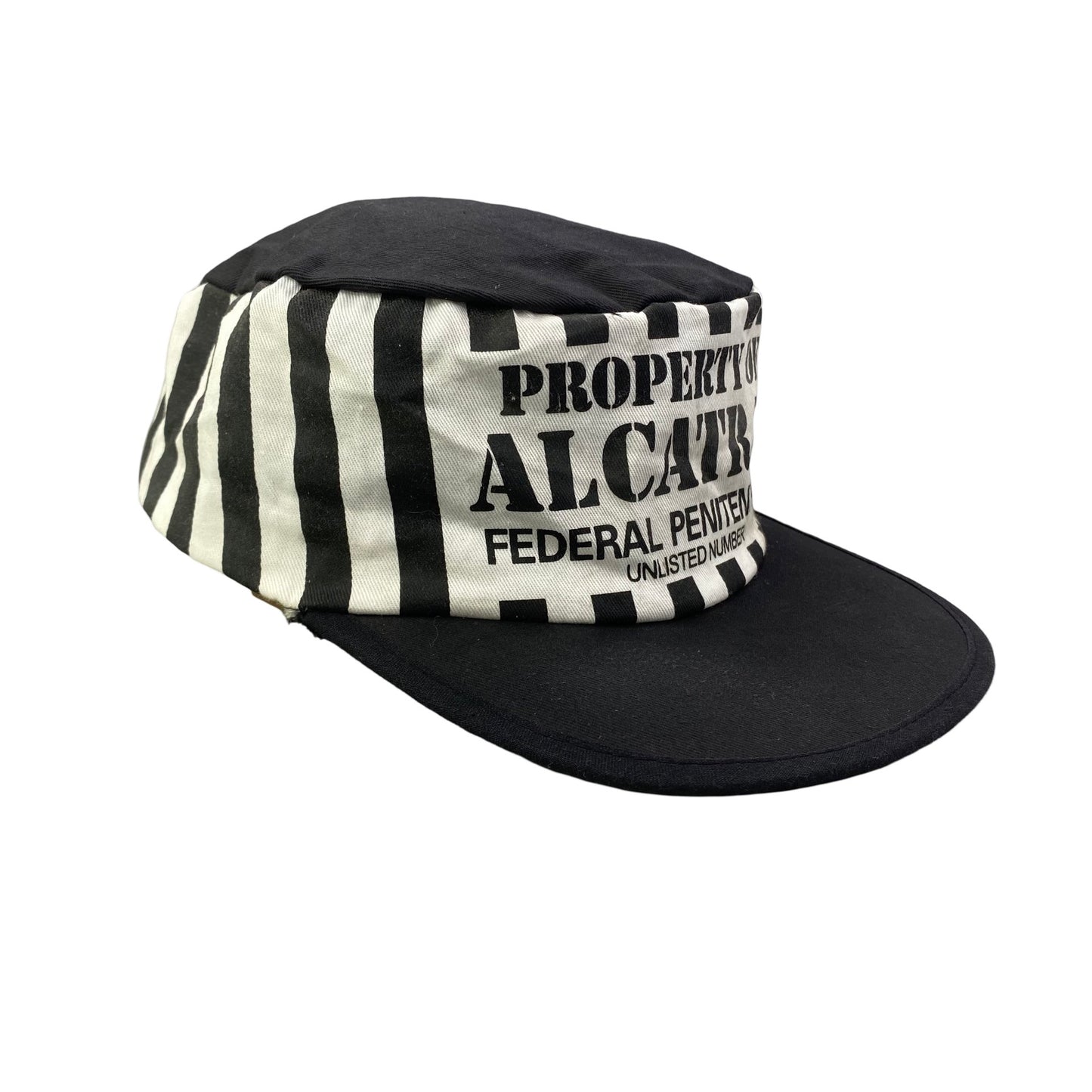 Vintage Alcatraz Prison Pillbox Cap Hat - A