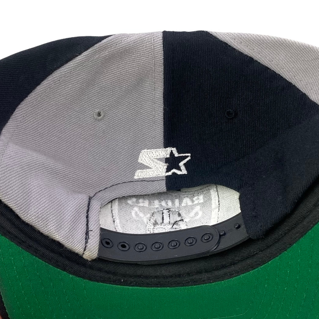 Vintage 90s LA Los Angeles Raiders Snapback Wool Hat - Silver and Black