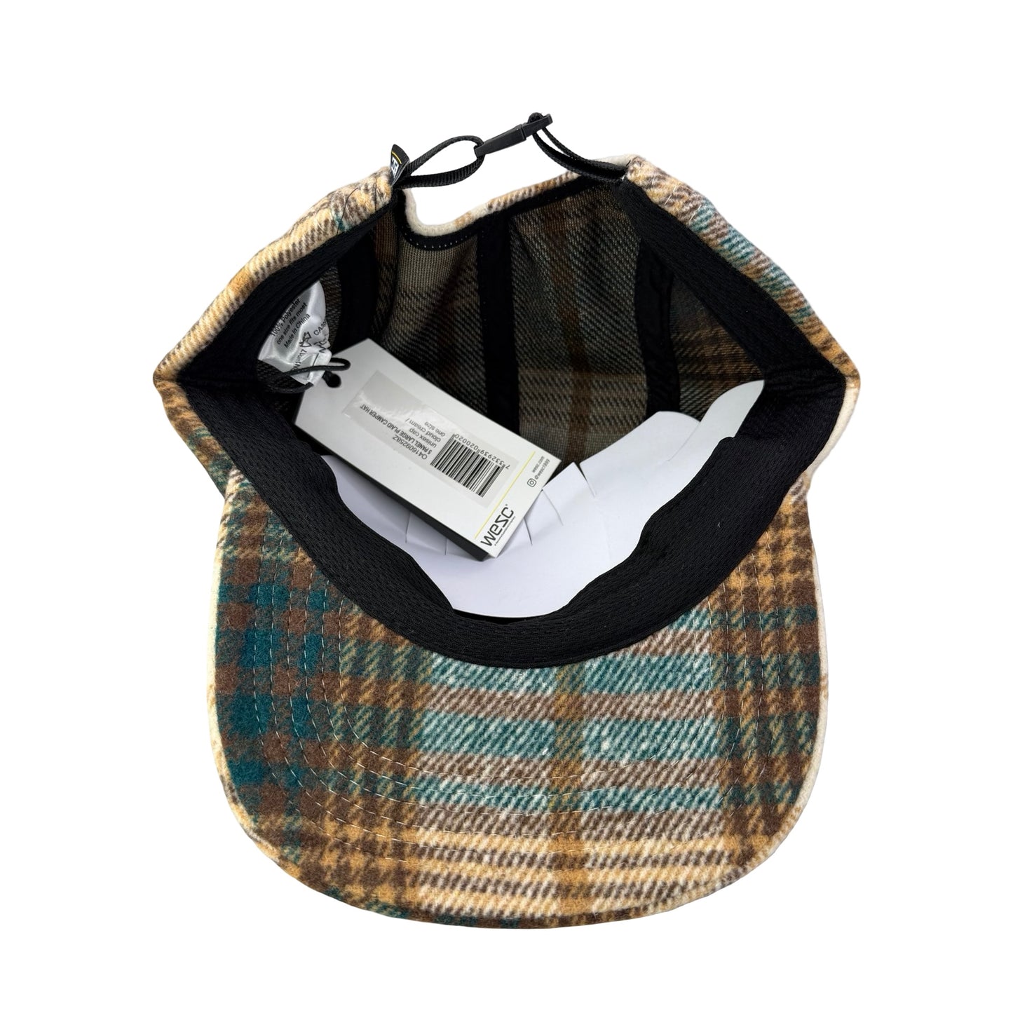WESC We Are the Superlative Conspiracy 5 panel camper tweed Swedish hat