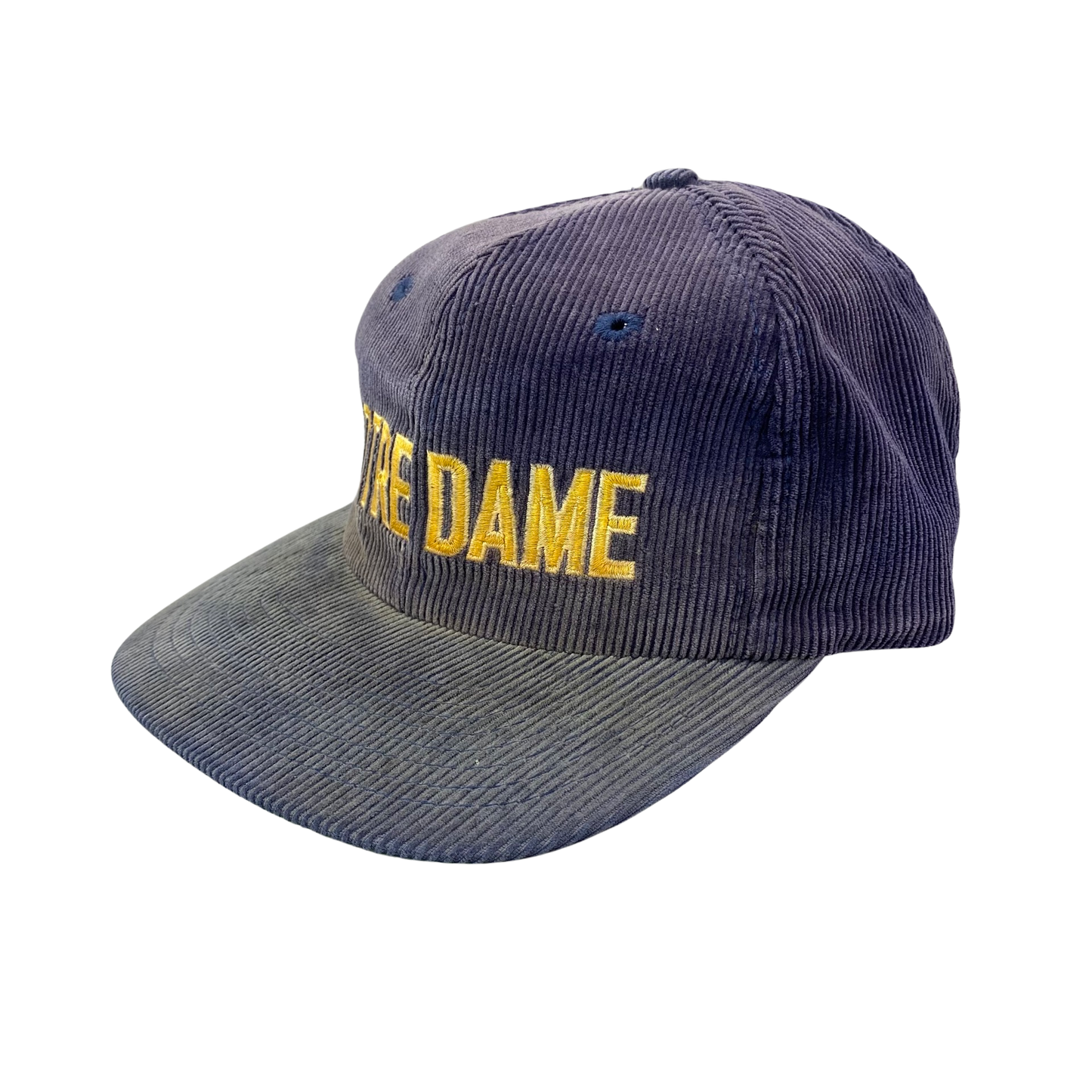 Vintage 80s Notre Dame Fighting Irish College Corduroy Hat