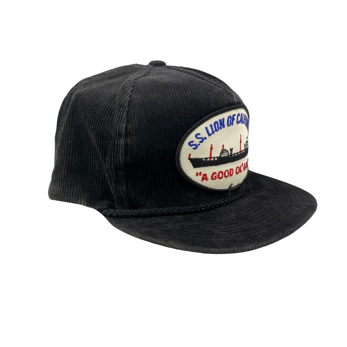 Vintage 80s 90s SE Lion of California Military Corduroy Hat