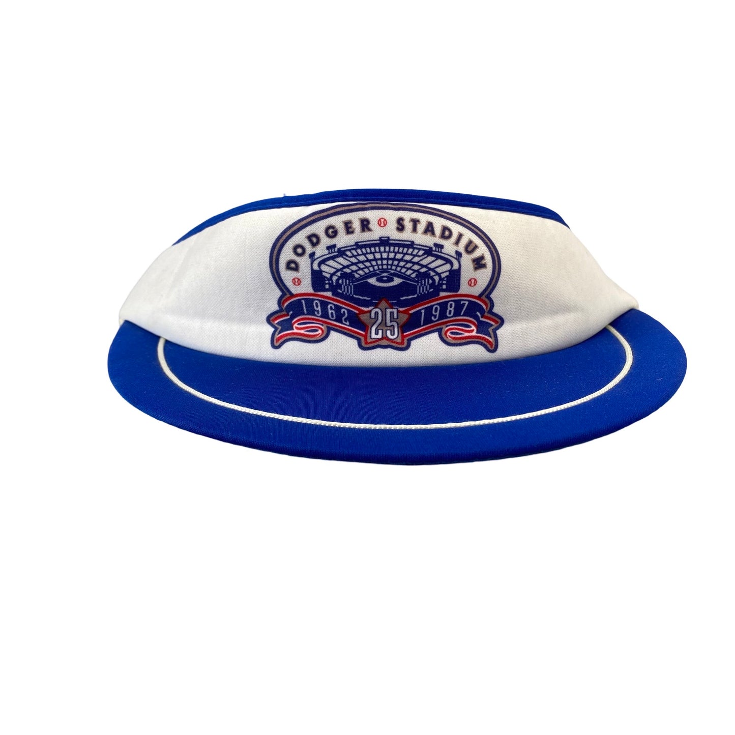 Vintage 80s LA Dodgers x Dodger Stadium 25th Anniversary Visor Hat