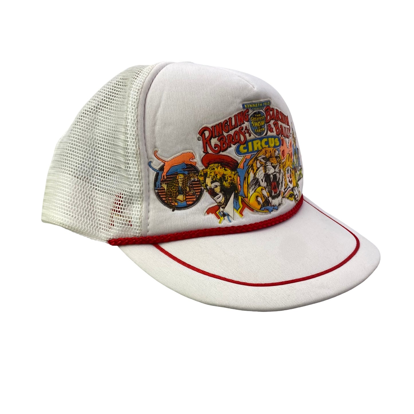 Vintage 90s Ringling Bros. and Barnum & Bailey Circus Trucker Rope Hat