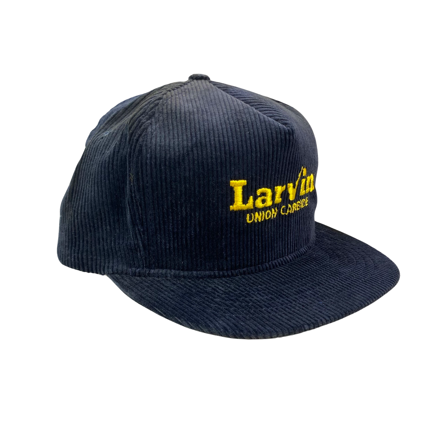 Vintage 80s 90s Larvin Union Carbide Corduroy Hat