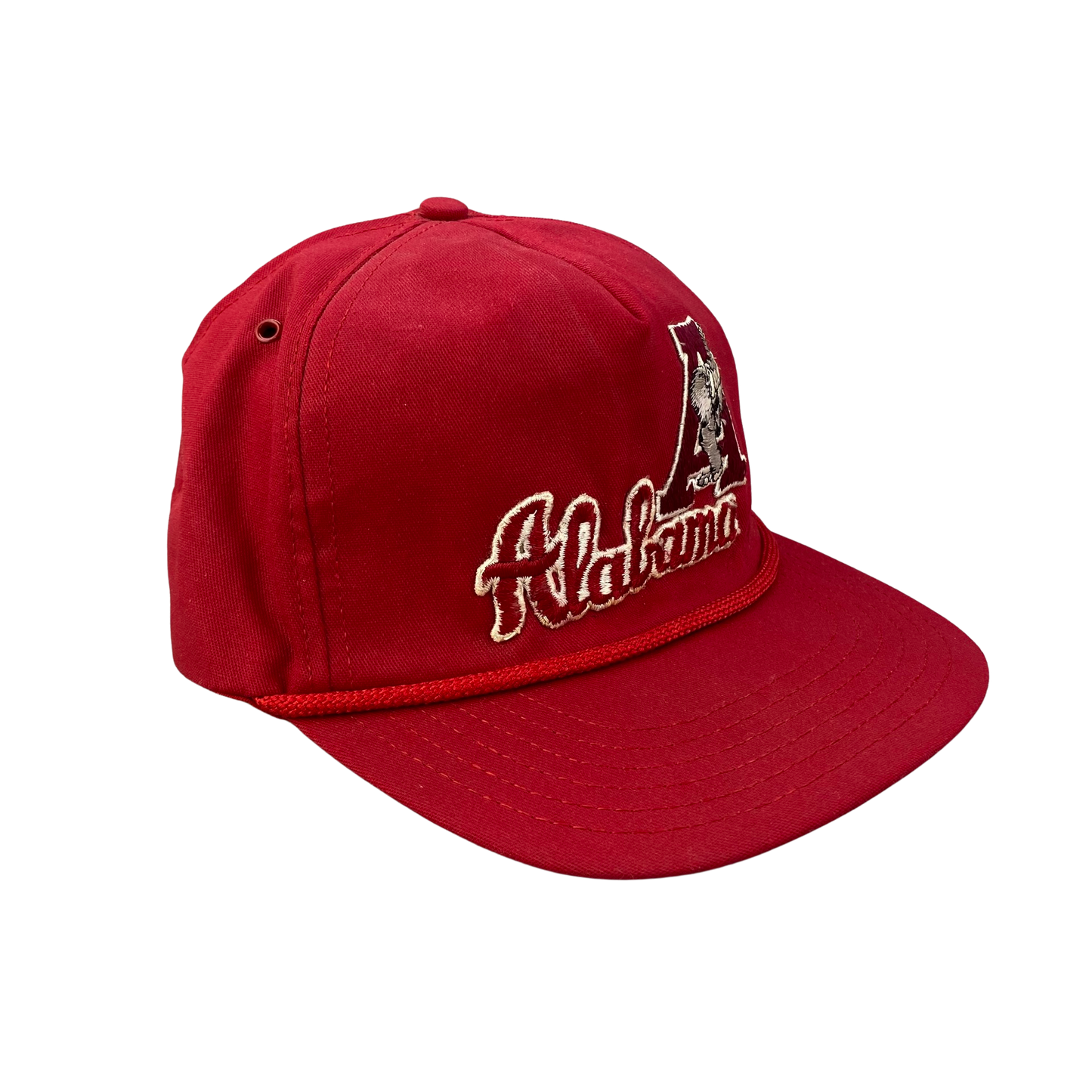 Vintage Alabama Crimson Tide College Cord Rope Hat