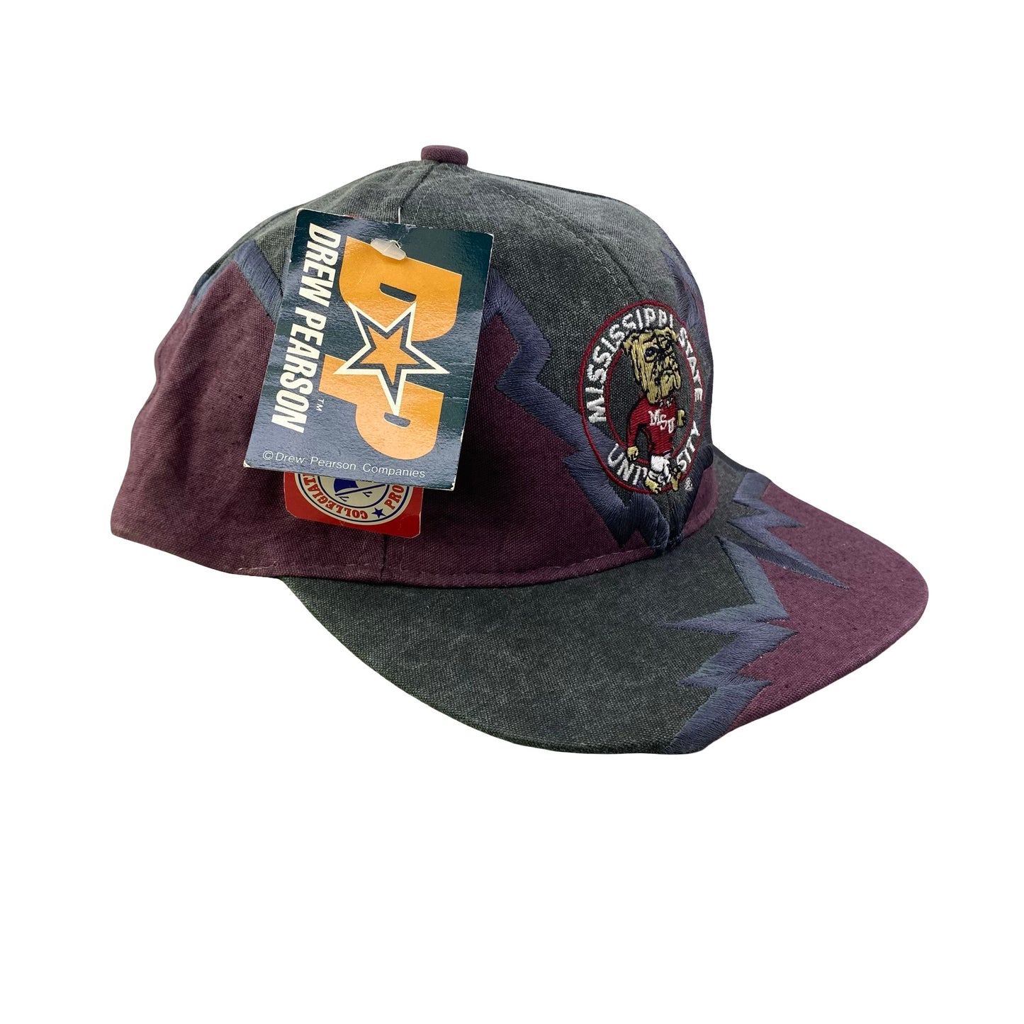 Vintage 90s Mississippi State Bulldogs Drew Pearson Hat - C
