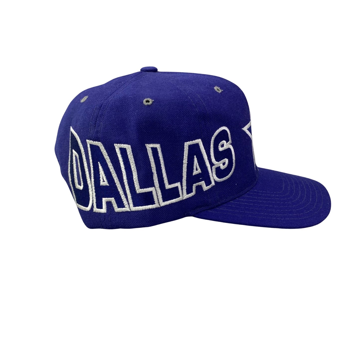 Vintage 90s Dallas Cowboys Football Wave Script Snapback Hat