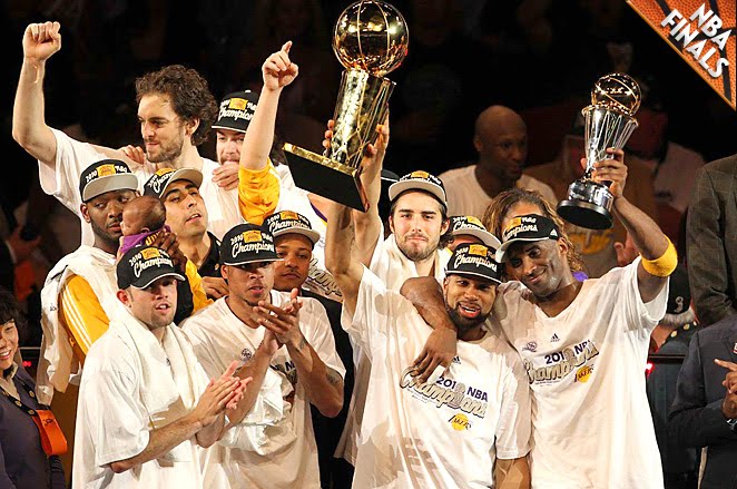 2010 LA Lakers Championship Locker Room Hat