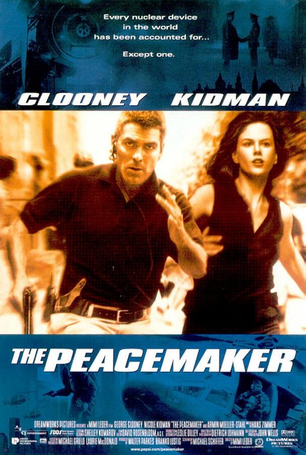 Vintage 90s The Peacemaker (1997) Dreamworks SKG x George Clooney and Nicole Kidman Movie Promo Hat