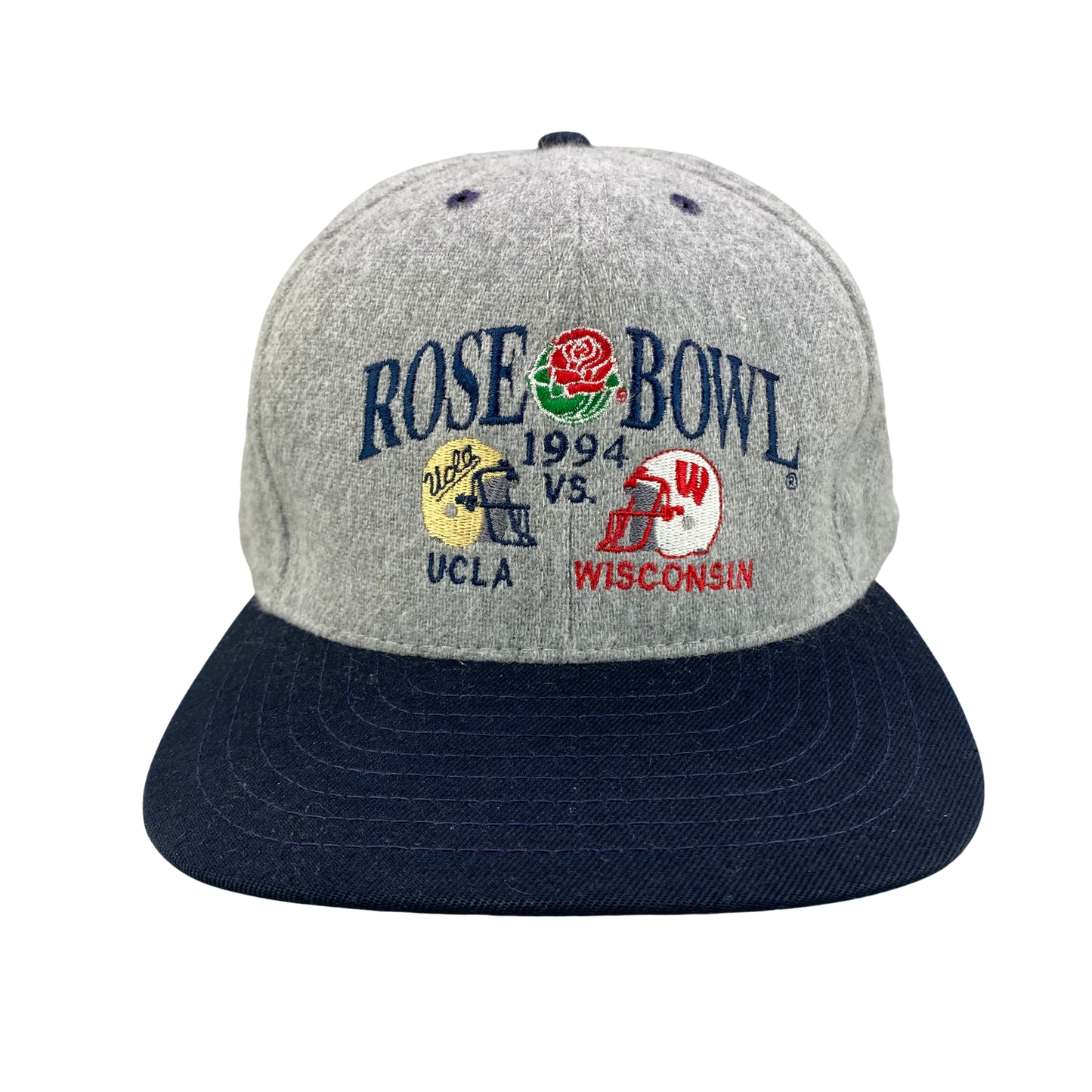 Vintage 90s 1994 Rose Bowl UCLA Bruins vs Wisconsin Badgers College Football Hat