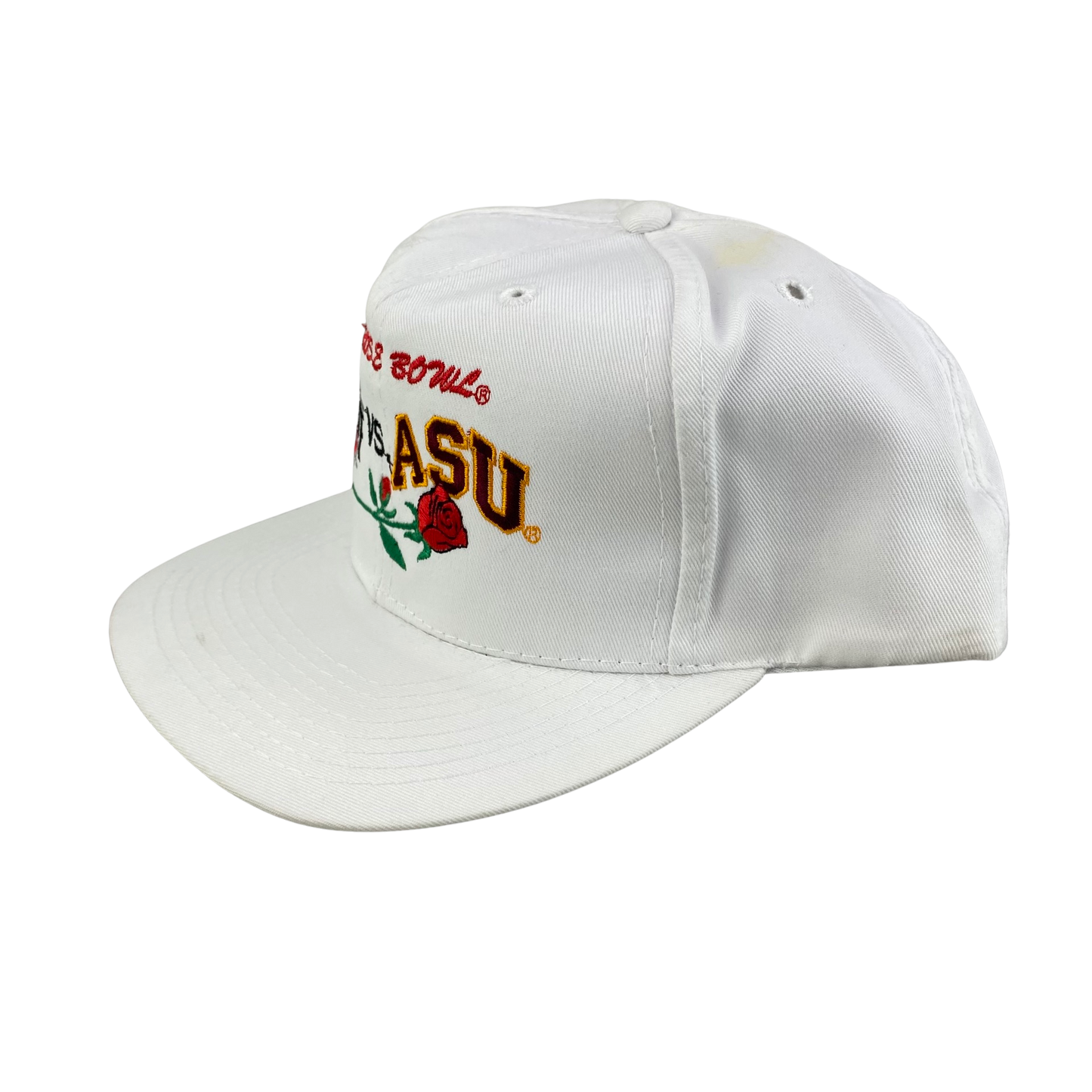 Vintage 90s Ohio St Buckeyes (OSU) vs Arizona St Sun Devils (ASU) Rose Bowl College Football Hat