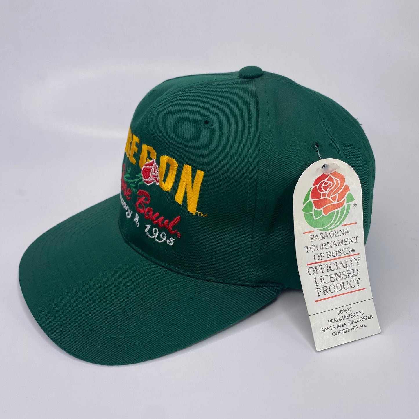Vintage 90s 1995 Oregon Ducks Rose Bowl Game College Football Hat