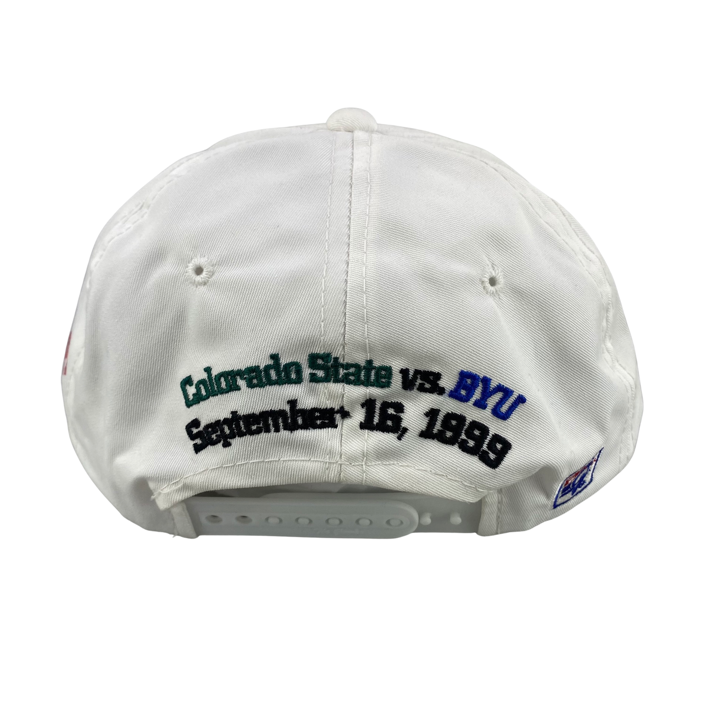 Vintage 90s CSU Rams vs BYU Cougars Mountain West ESPN2 Hat