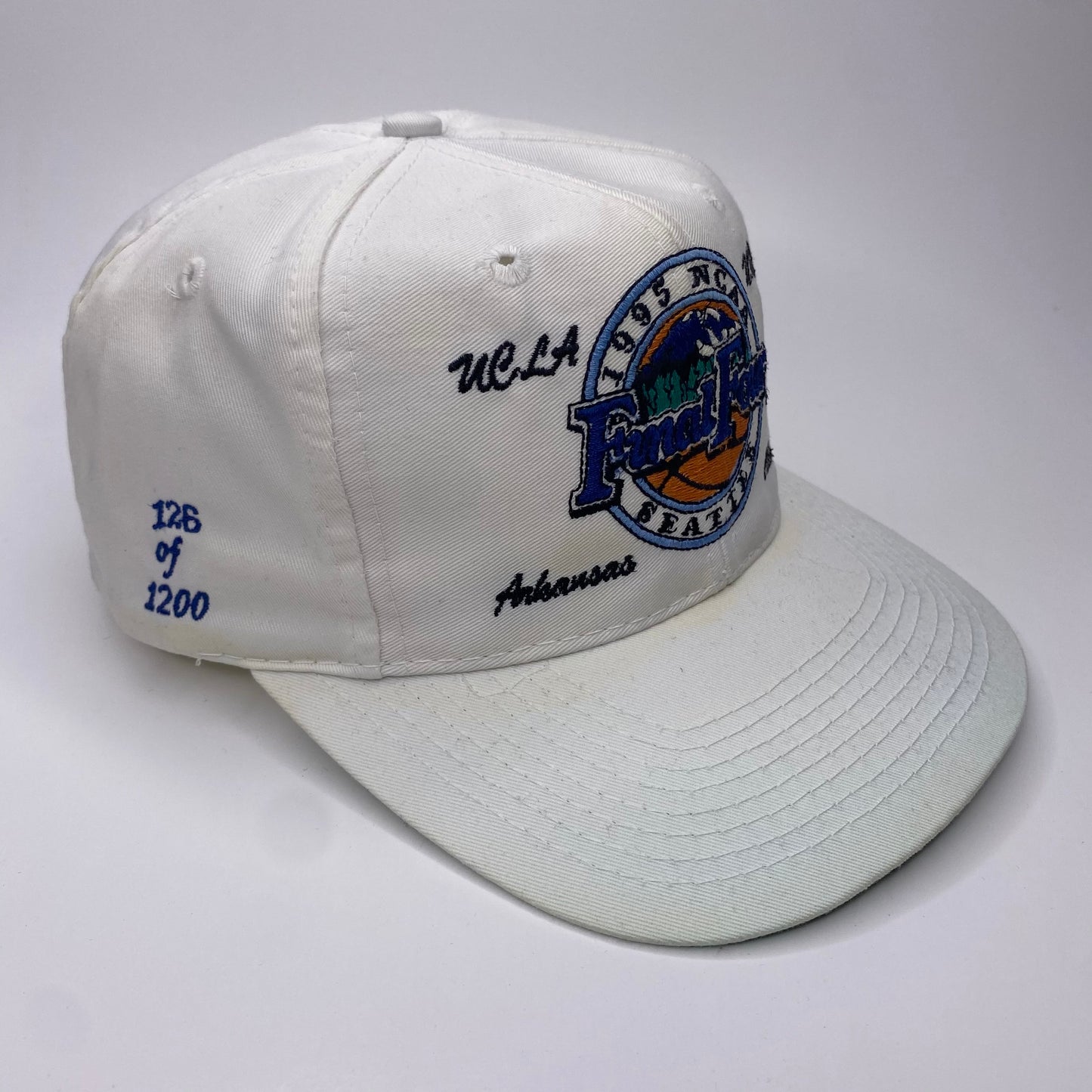 Vintage 1995 Final Four Basketball - UCLA, Arkansas, North Carolina, Oklahoma St Hat