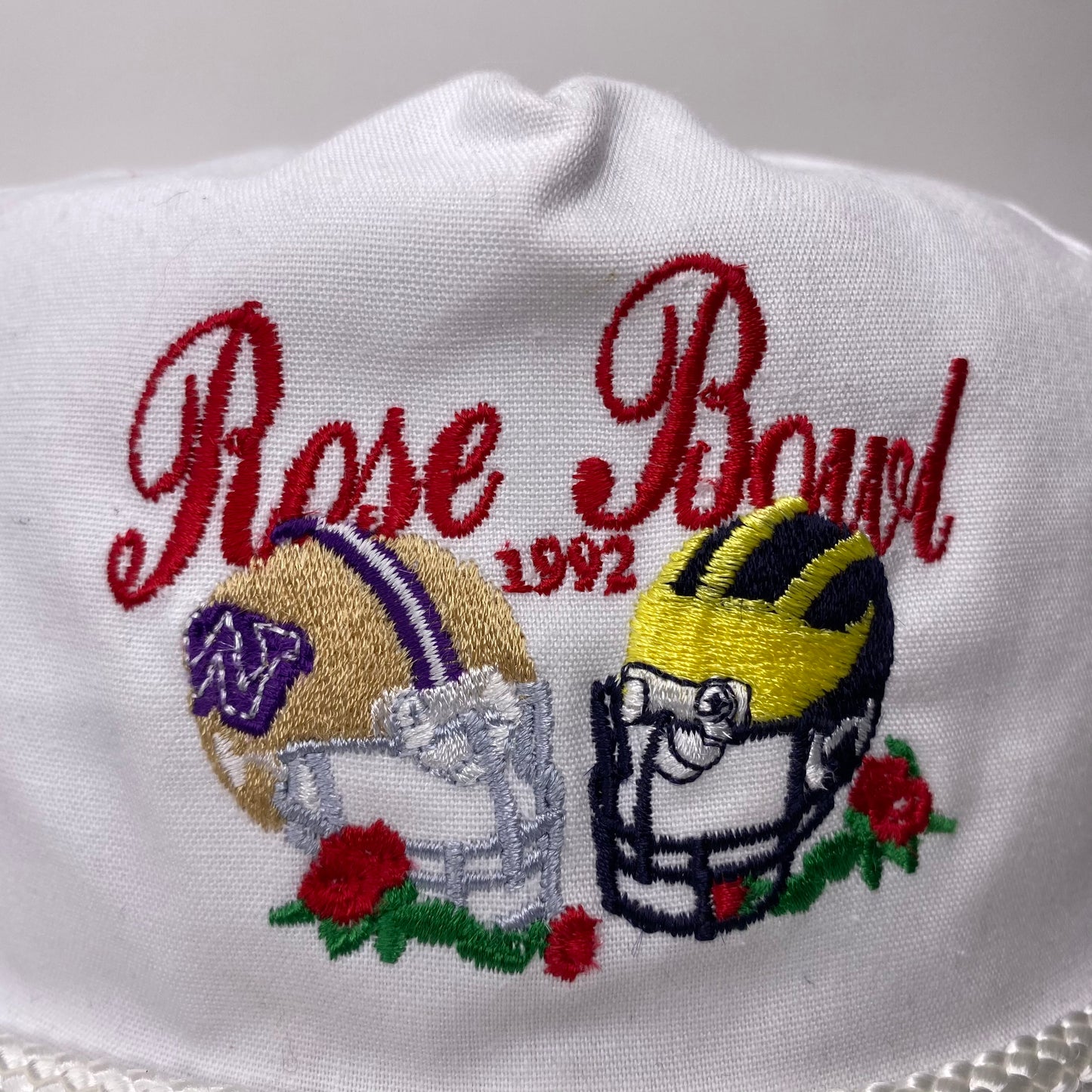 Vintage 90s Rose Bowl - Washington Huskies vs Michigan Wolverines Rose Bowl Hat