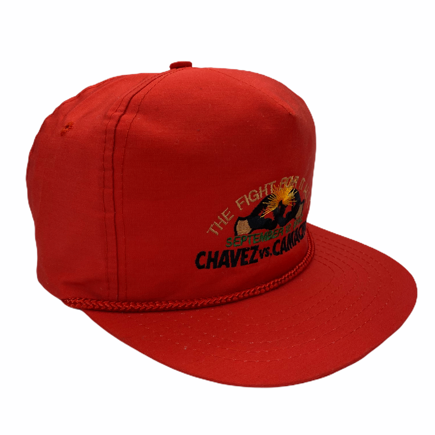 Vintage 1992 Julio Cesar Chavez vs Hector Macho Camacho Boxing Match Hat