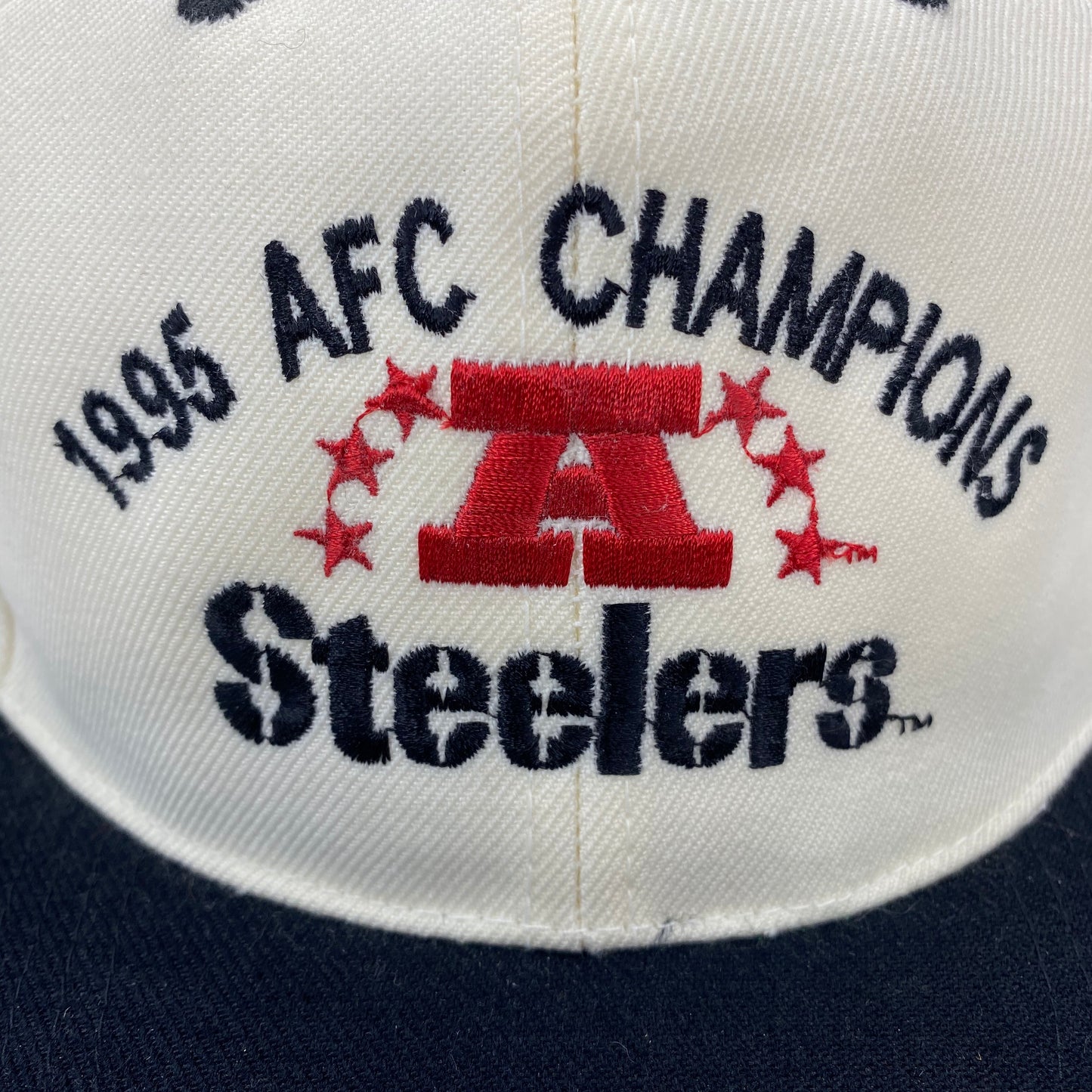 Vintage 1995 Pittsburgh Steelers AFC Champions Hat