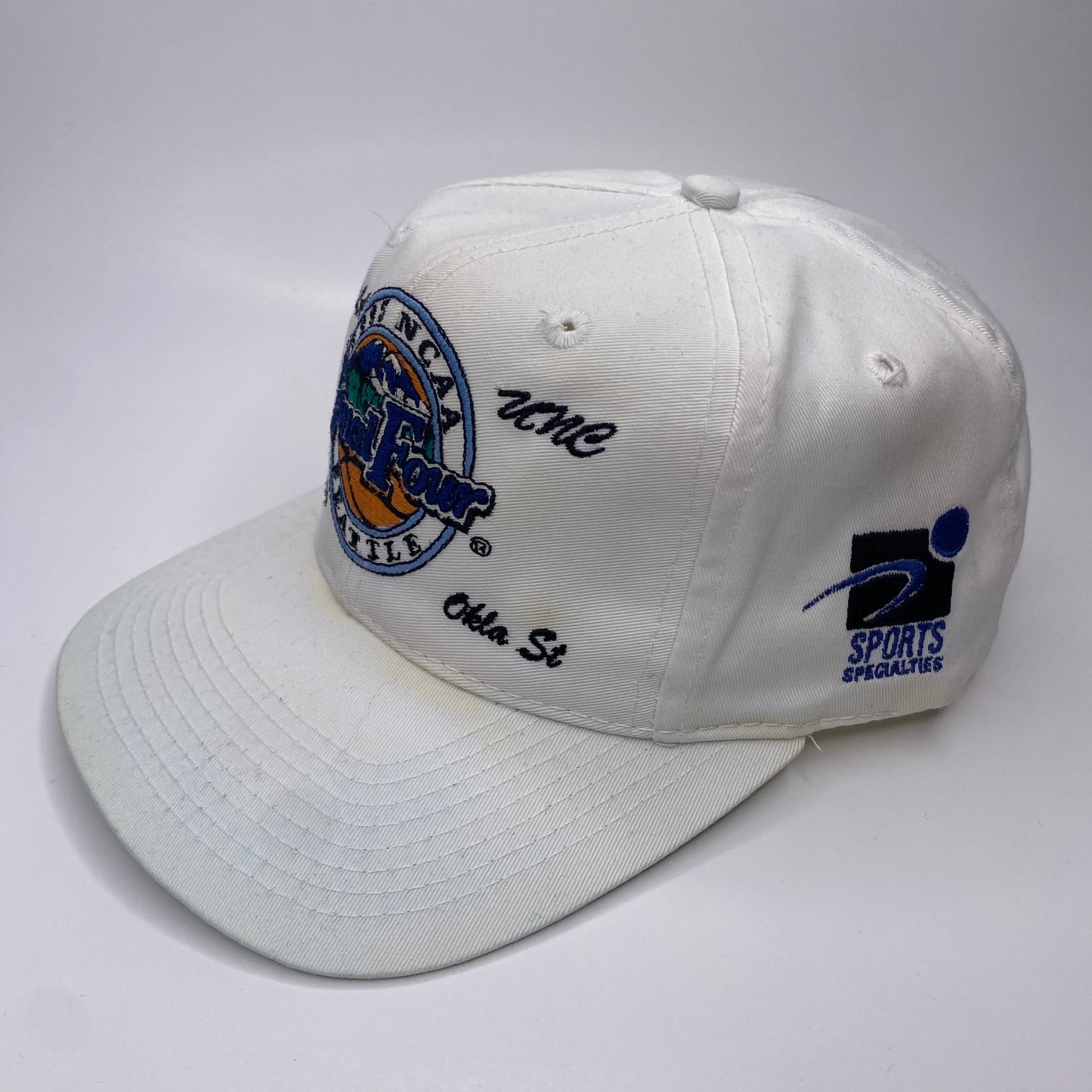 Vintage 1995 Final Four Basketball - UCLA, Arkansas, North Carolina, Oklahoma St Hat