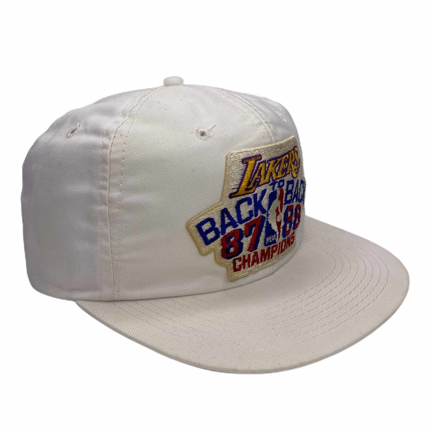 Vintage 1987-1988 Los Angeles Lakers Back to Back Champions Hat