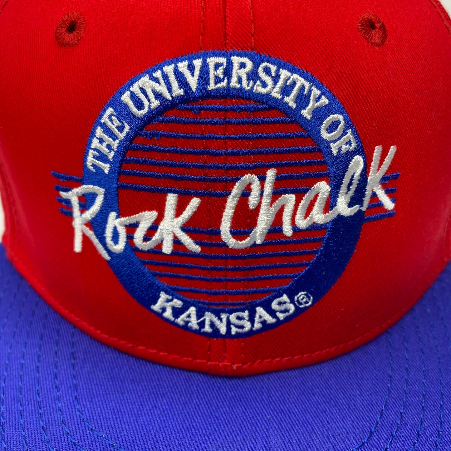 Vintage 90s Kansas Jayhawks Rock Chalk Hat